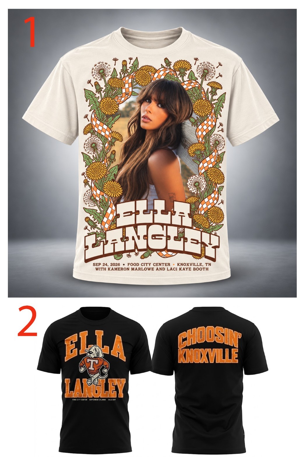Ella Langley The Dandelion Tour Food City Center Sep 24 2026 Shirt Merch