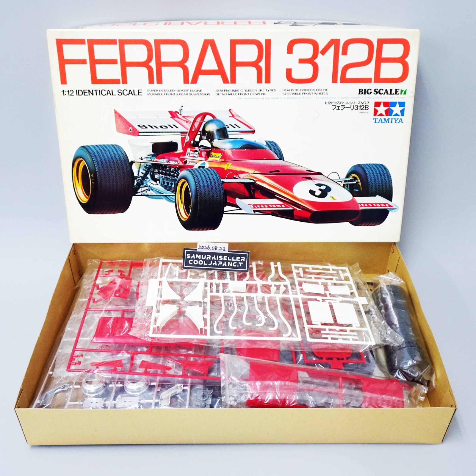 Tamiya 1/12 Ferrari 312B Big Scale Series F1 Vintage Plastic model Kit NEW