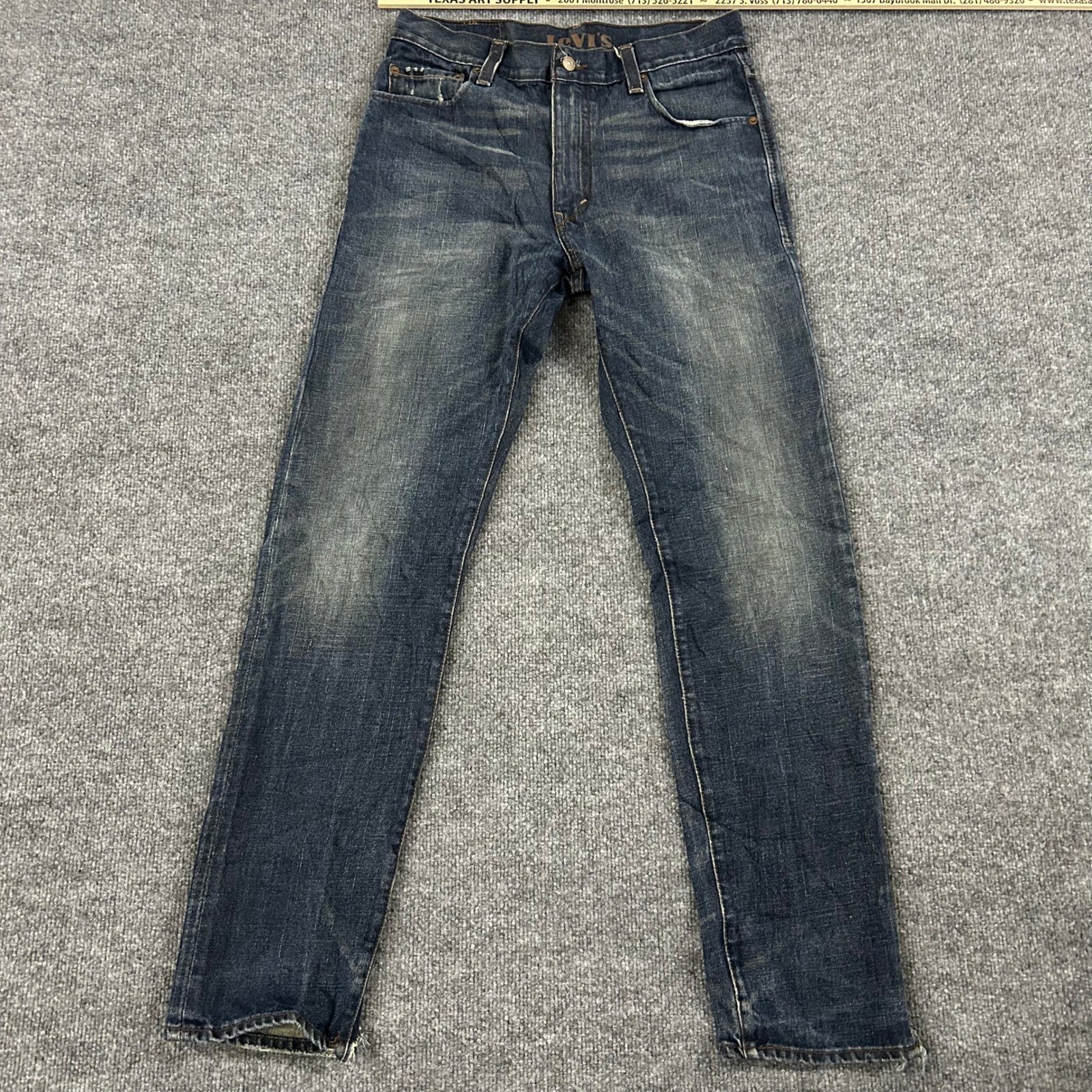 Levi\'s Jeans Mens Size 30 Blue 520 Slouch Skinny Distressed Tapered Denim 7179 Levi\'s Jeans Mens Size 30 Blue 520 Slouch Skinny Distressed Tapered Denim 7179
