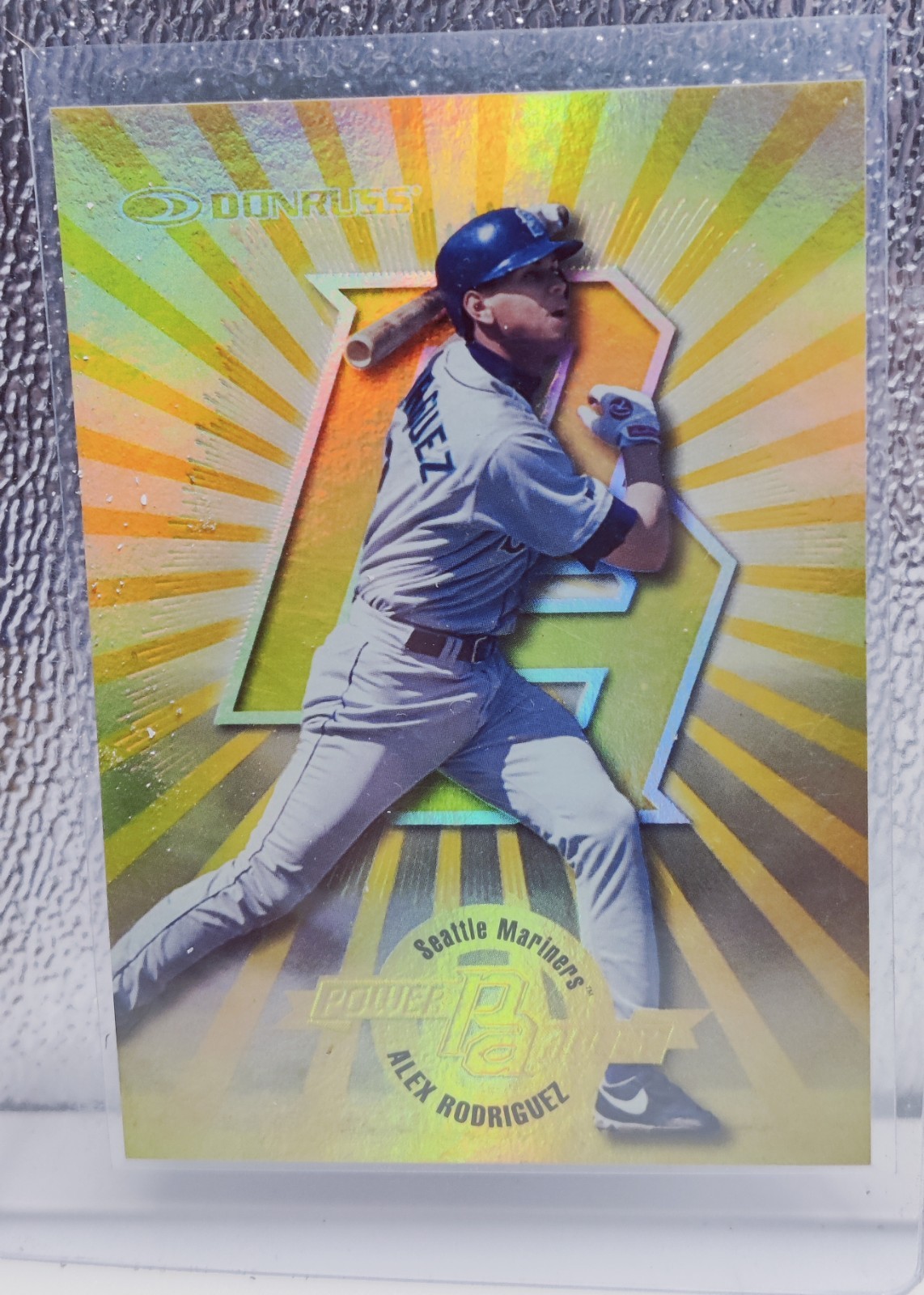 Donruss 1997 Power Alley Alex Rodriguez Seattle Mariners #7/24 Serial #0870/1000