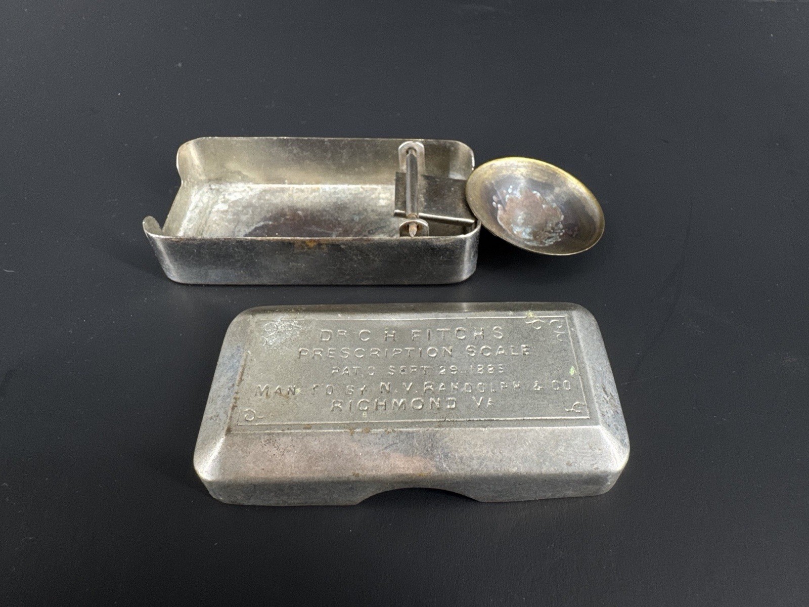 Vintage Antique Medical Pharmasist Portable Dr Fitch\'s Prescription Scale Vintage Antique Medical Pharmasist Portable Dr Fitch\'s Prescription Scale