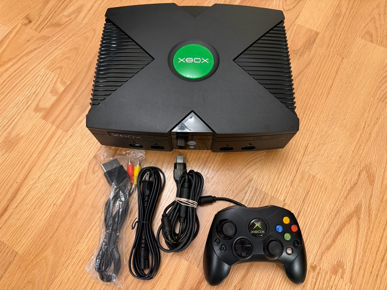 Original Xbox Console, Controller, Cables - Recapped, Serviced, Cleaned & Tested