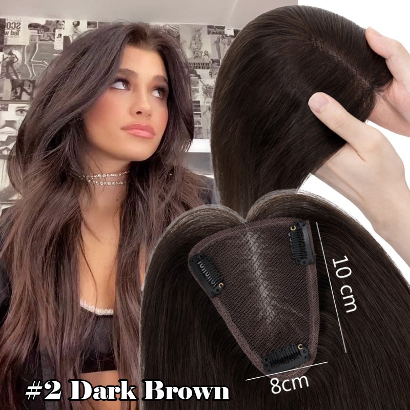 Hair Toppers MONO Top Pieces Toupee LACE 100% Remy Human Hair Blonde with Bangs
