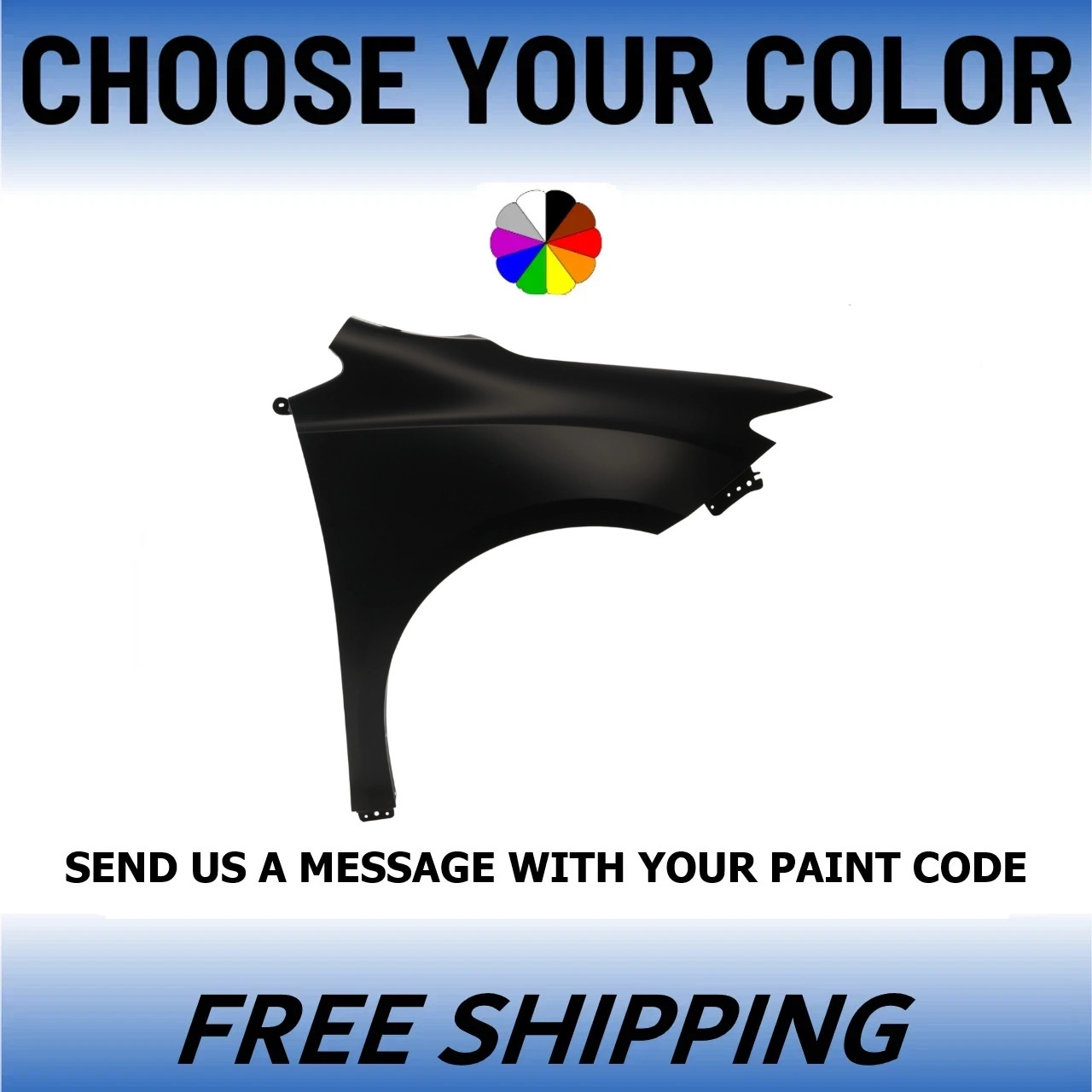 NEW Painted Passenger Side Front Fender For 2017-2025 Chrysler Pacifica