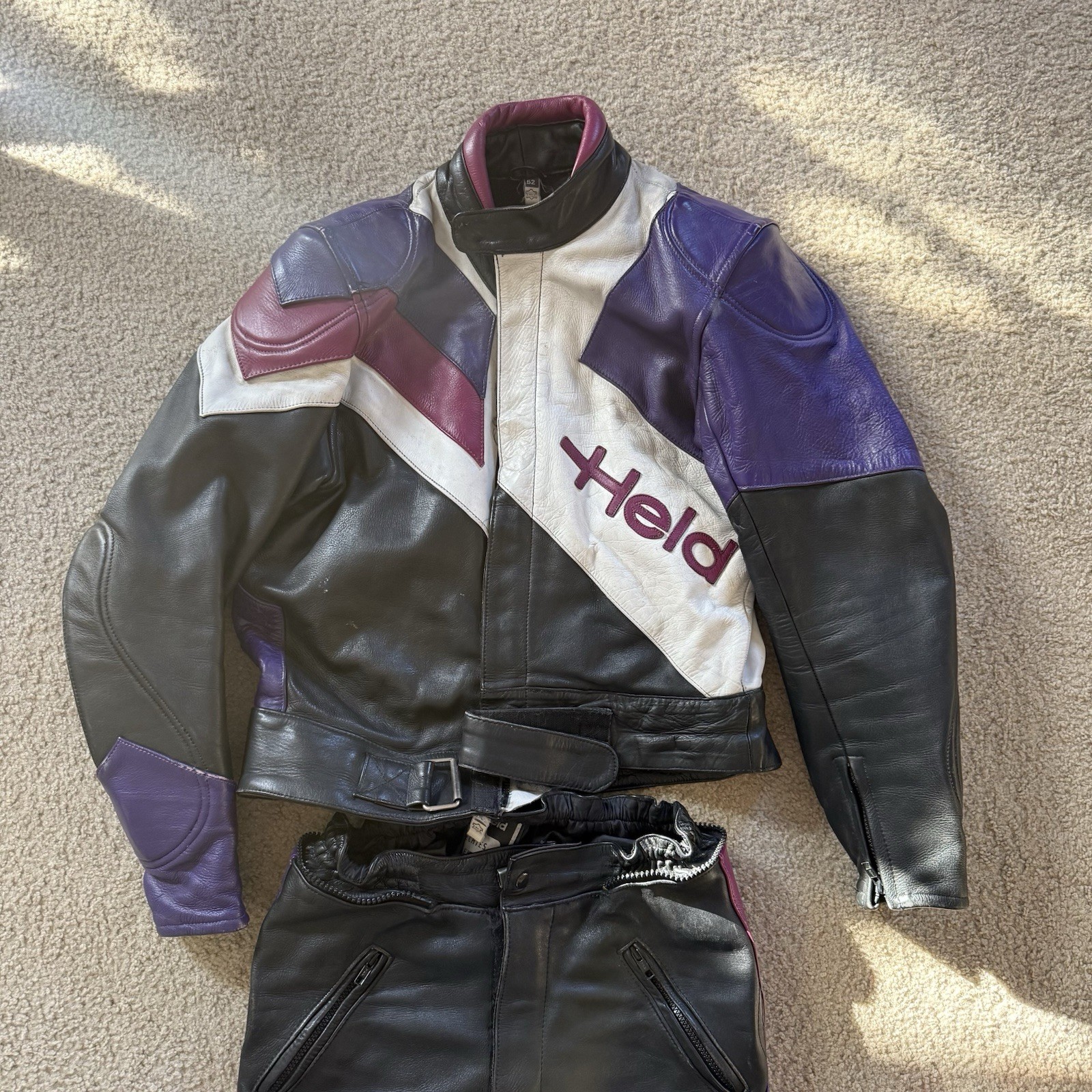 Held Motorcycle Leathers Race Suit HEROS Vintage 2-Piece Genuine Leather