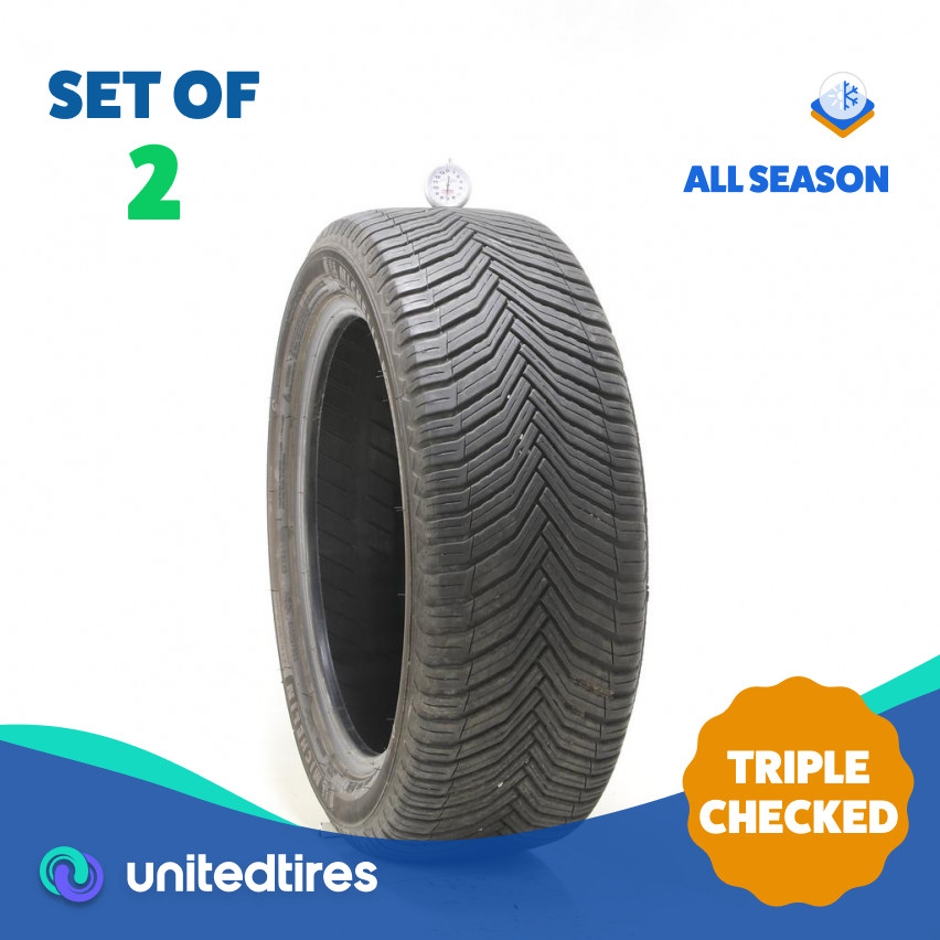 Set of (2) Used 235/50R19 Michelin CrossClimate 2 103V - 7/32