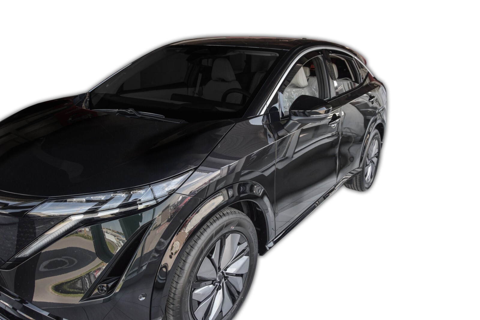 Wind Deflectors In Channel For Nissan Ariya 2023-up 4-Pcs Sun Visors Rain Guard