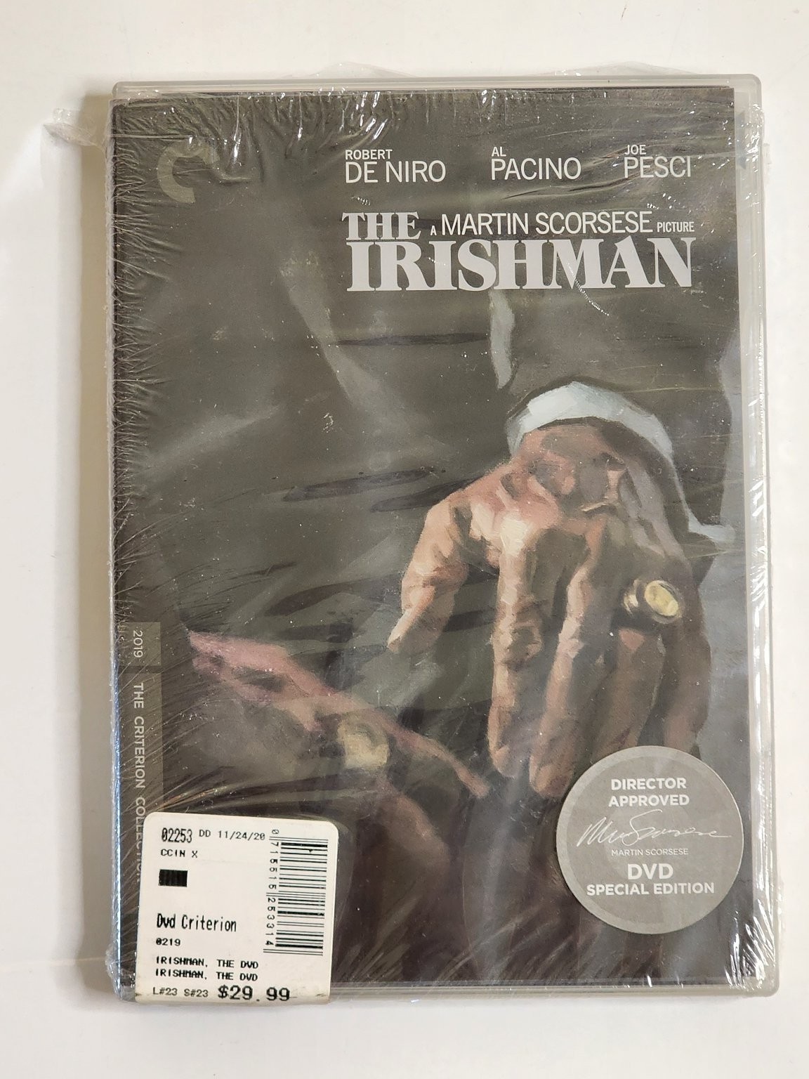 The Irishman DVD 2019 Criterion Collection Spec Ed De Niro Pacino Scorsese READ