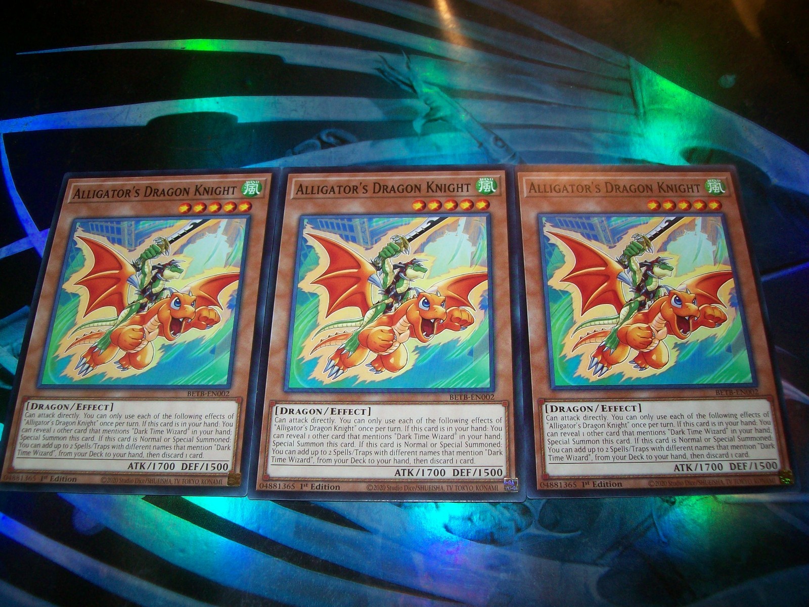 3x Alligator's Dragon Knight 1st Edition Common BETB-EN002 Yu-Gi-Oh