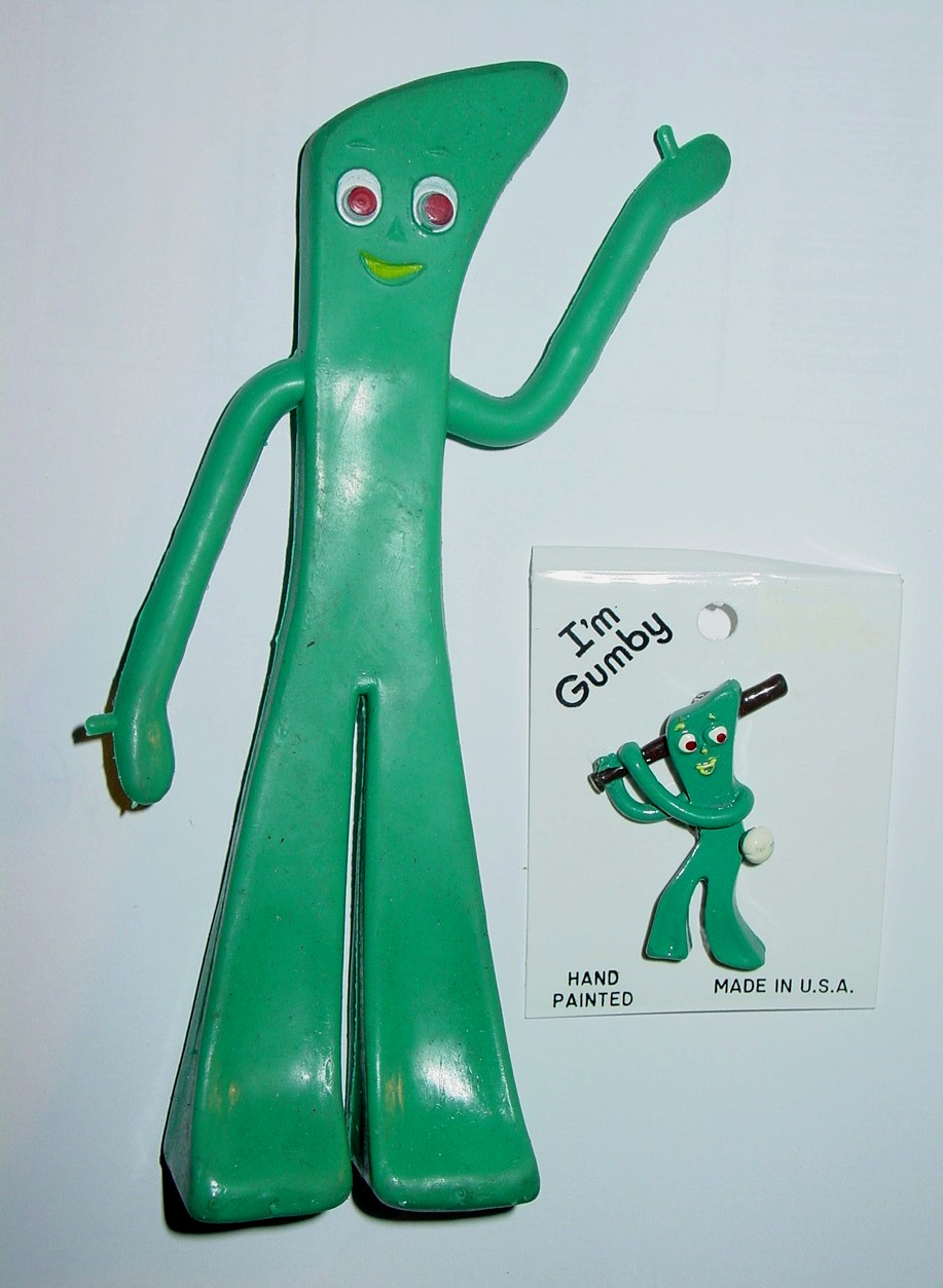 GUMBY VINTAGE 1980\'s COLLECTIBLE POSEABLE 6\