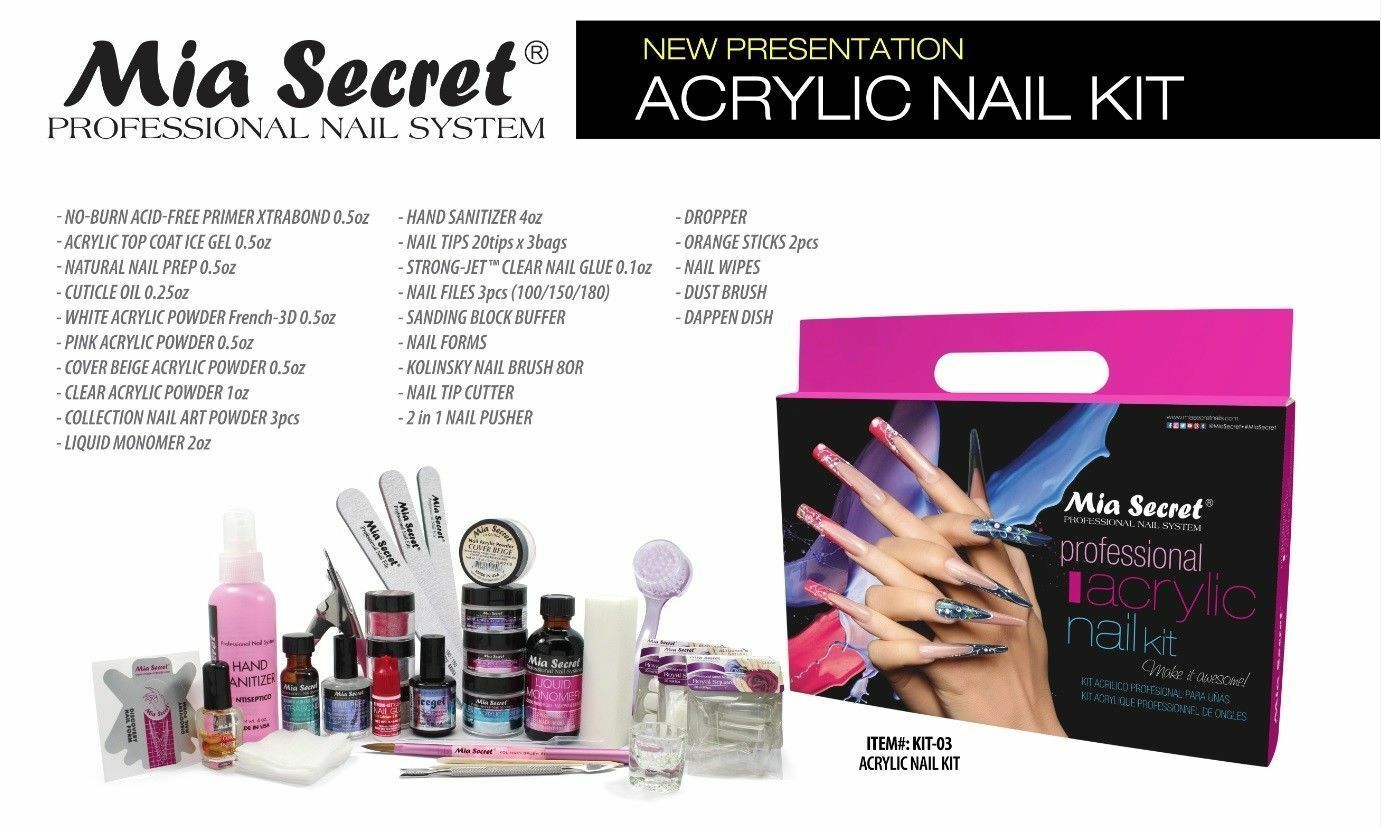 Mia secret Professional Acrylic Nail Kit For Beginners & Students BIG SAVING