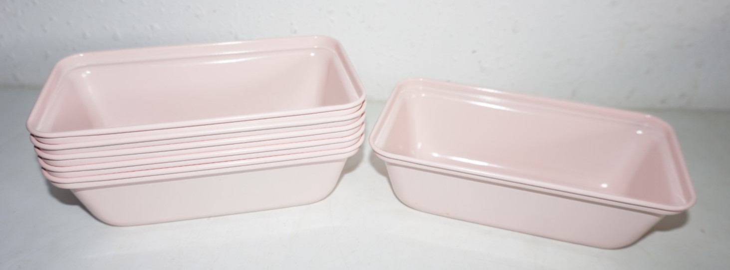 The Bakeshop Pink Mini Loaf Baking Pans Master Class Metal Blush Pink