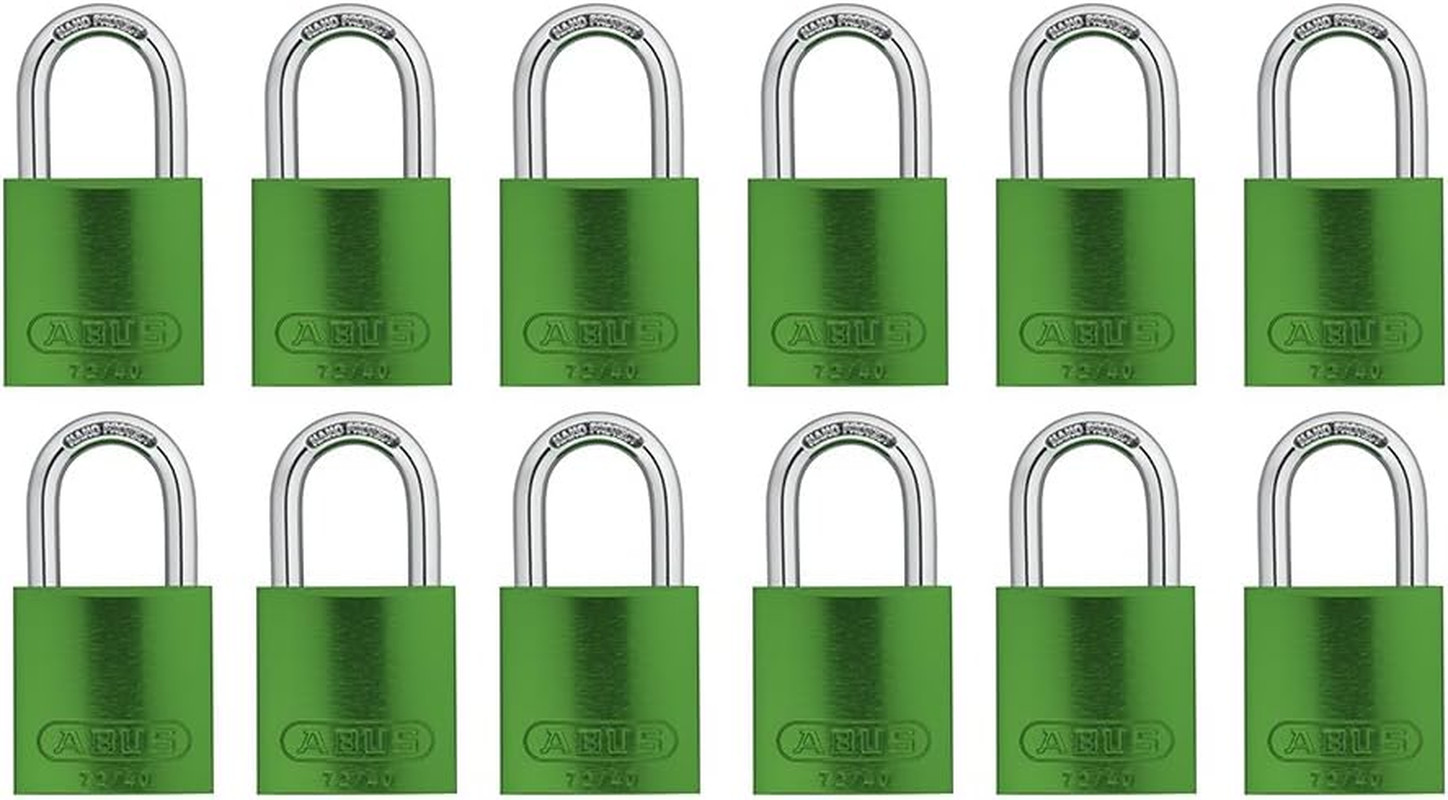 Green 72/40 Lockout Tagout Padlock W/ 1