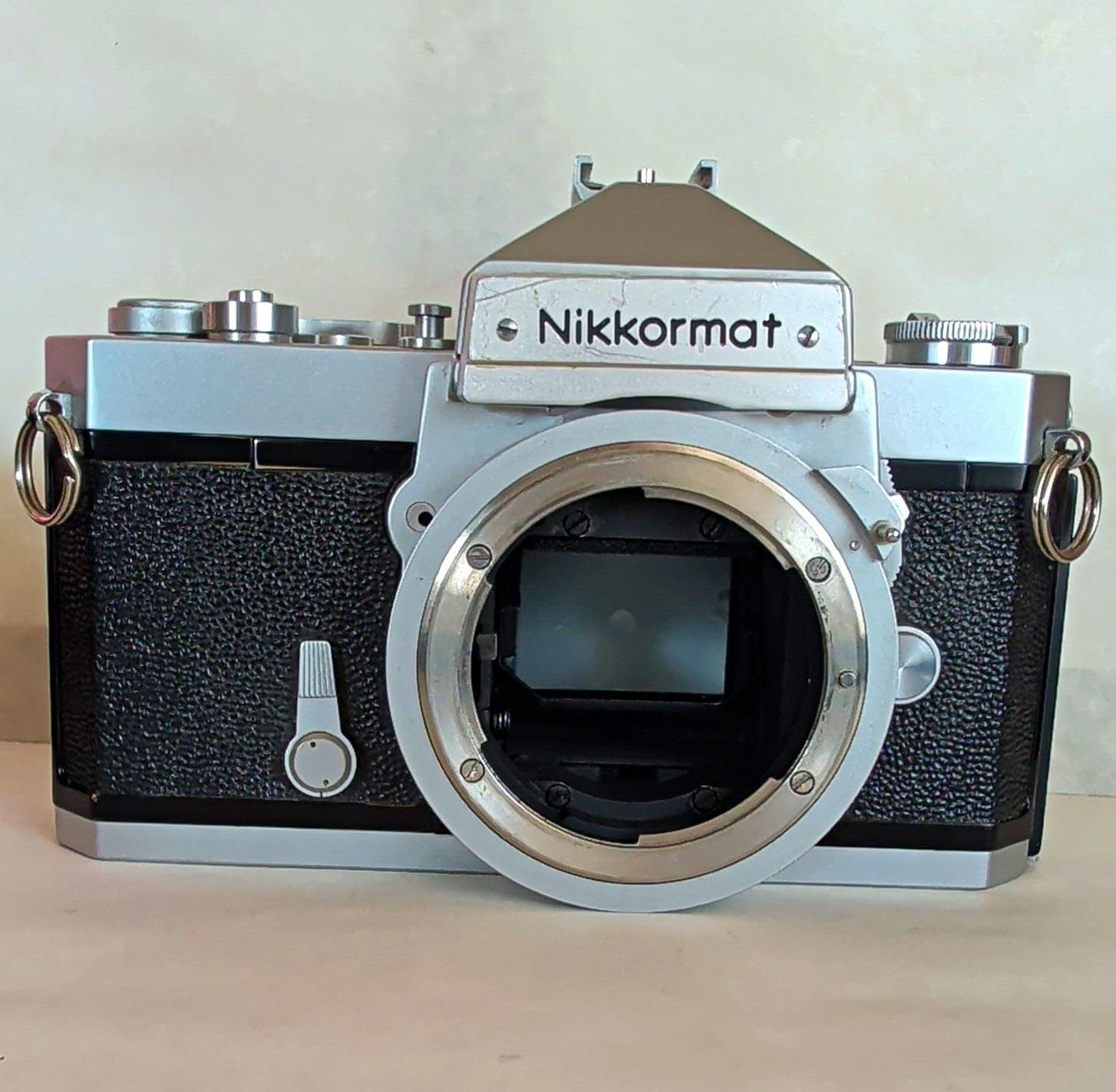 Nikon Nikkormat Vintage SLR Film Camera Body w/ Body Cap Silver