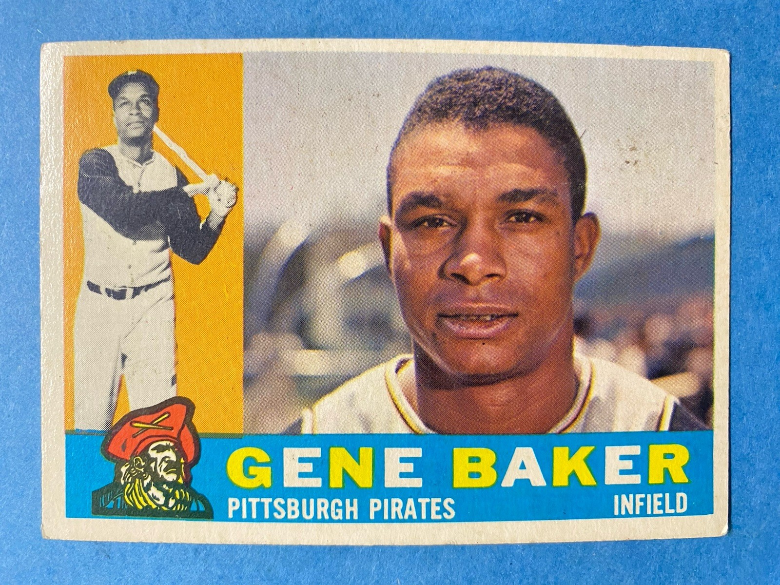 1960 Topps High #539 Gene Baker Pittsburgh Pirates Baseball Card 1960 Topps High #539 Gene Baker Pittsburgh Pirates Baseball Card