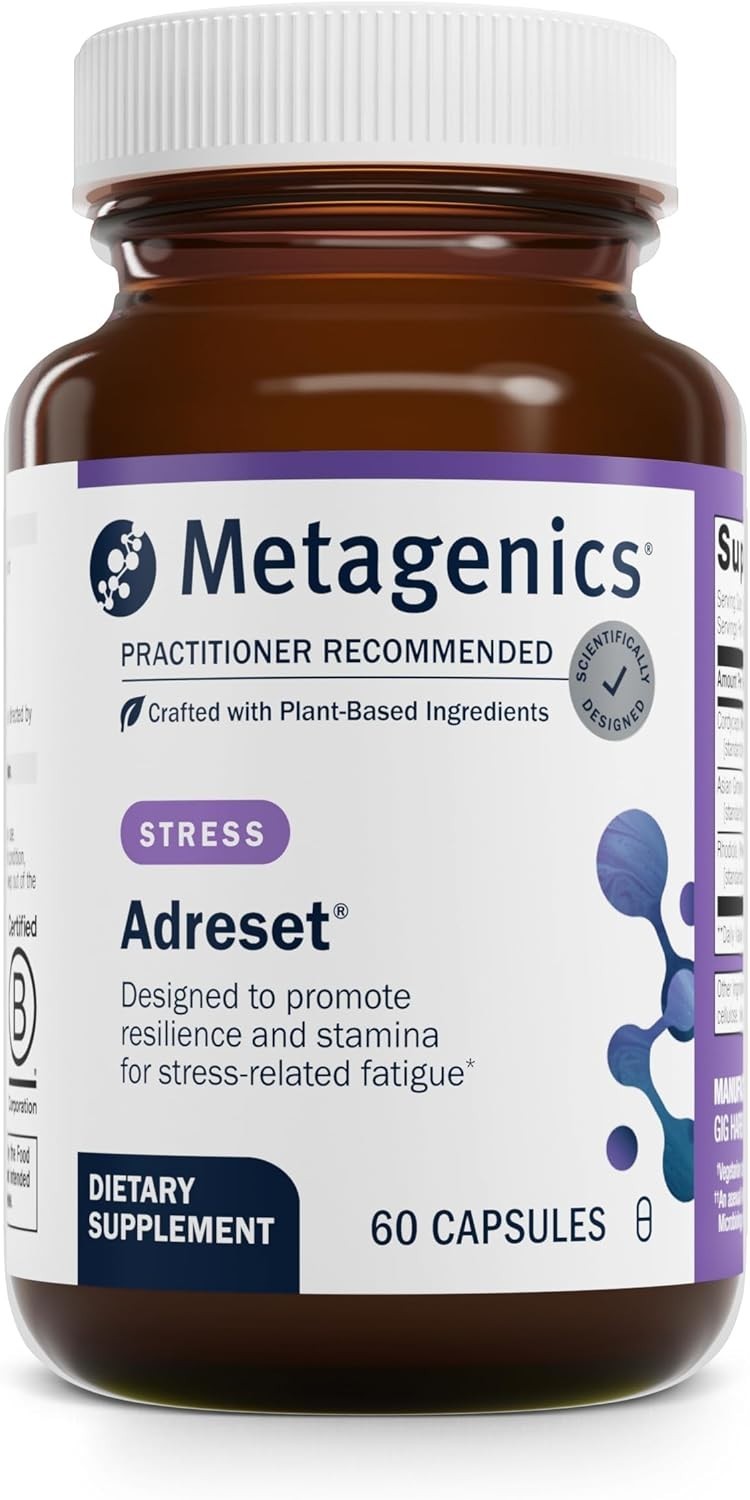 Metagenics Adrenogen - Adrenal Health Support - Raw Adrenal Complex - Aid in ...