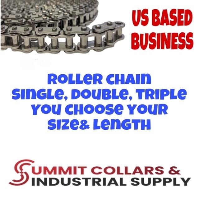 Roller Chain #25, #35, #40, #41, #50, #60, #80, #100 Standard, Heavy Duty-Summit Roller Chain #25, #35, #40, #41, #50, #60, #80, #100 Standard, Heavy Duty-Summit