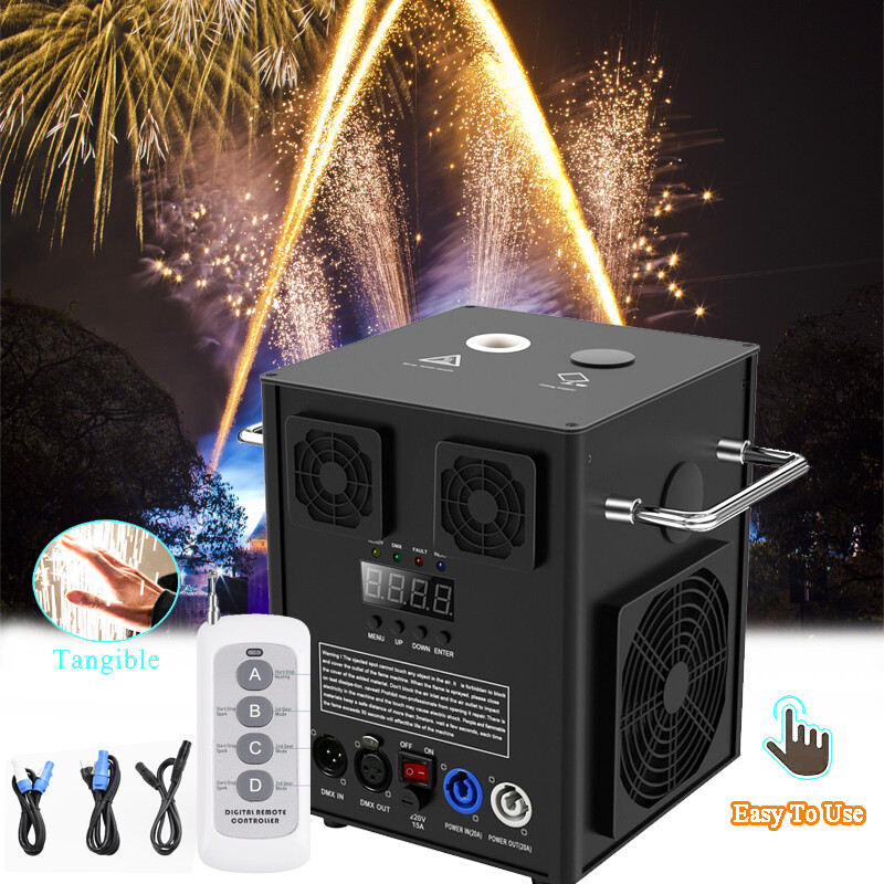 U\'King 700W Cold Spark Machine Stage Effect DMX Firework Machine for Club Party