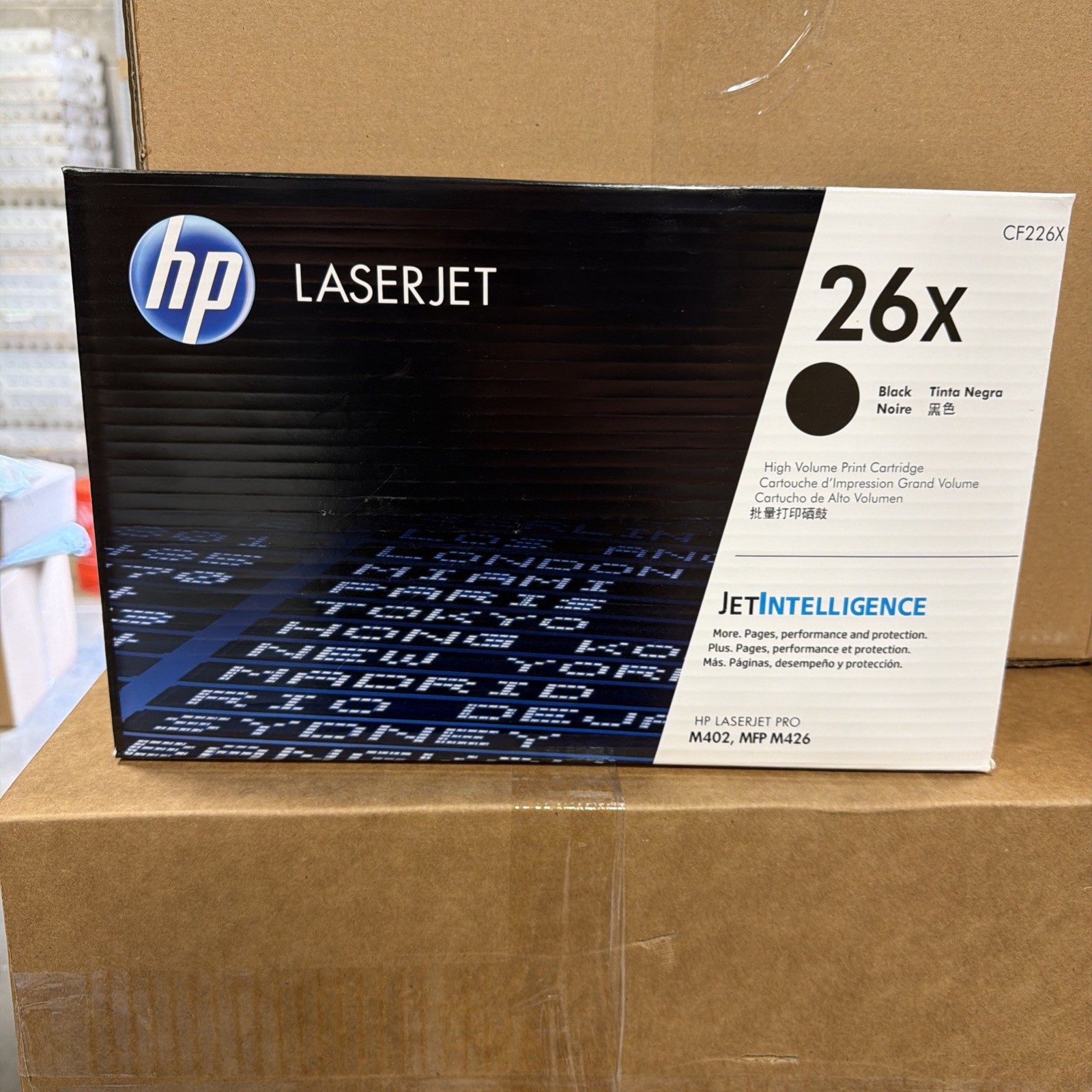 HP 26X CF226X Black Toner Cartridge, SEALED BOX , Original 26X HP 26X CF226X Black Toner Cartridge, SEALED BOX , Original 26X