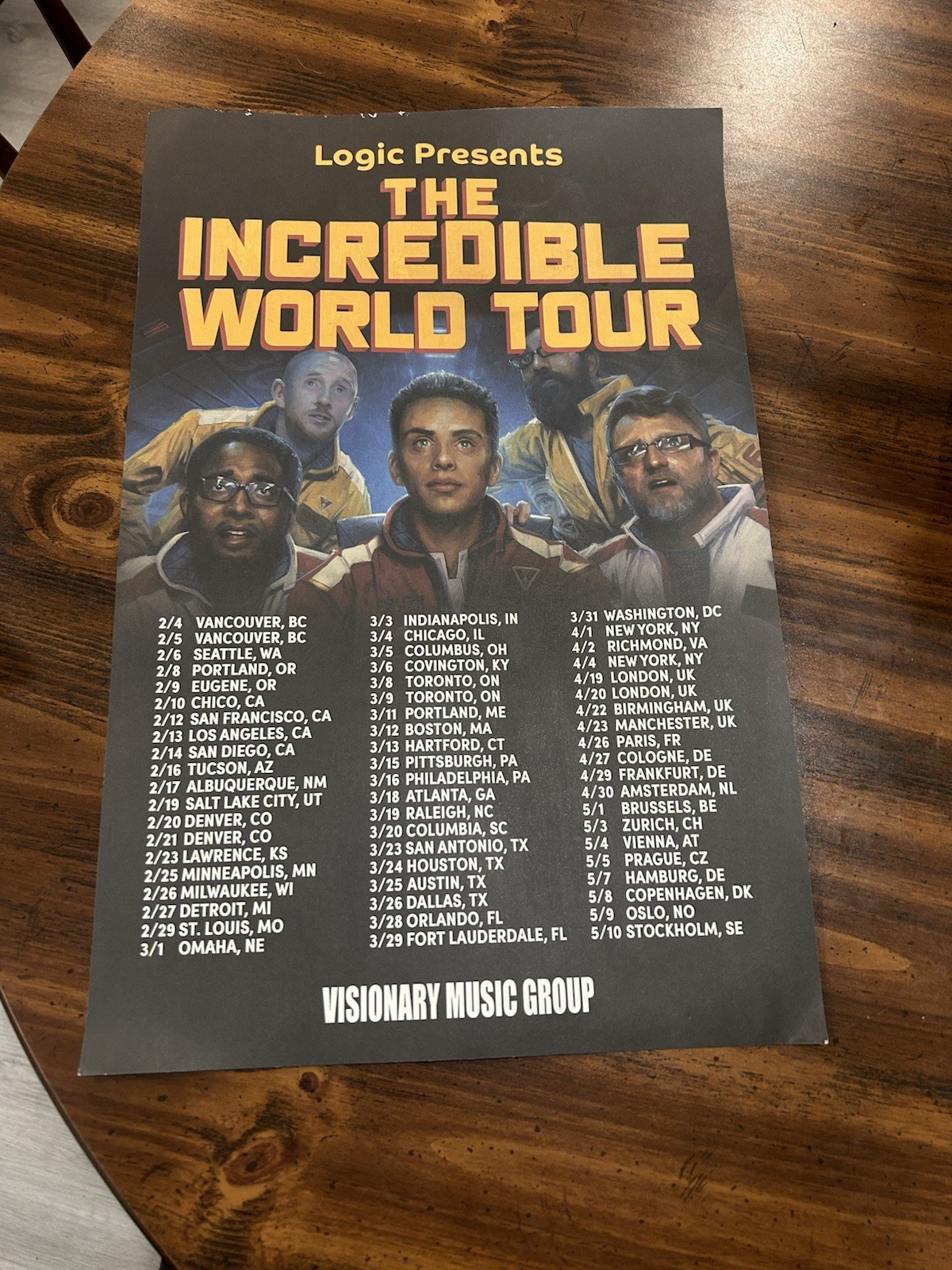 (RARE) Logic – The Incredible World Tour Poster Echostage Washington DC (RARE) Logic – The Incredible World Tour Poster Echostage Washington DC