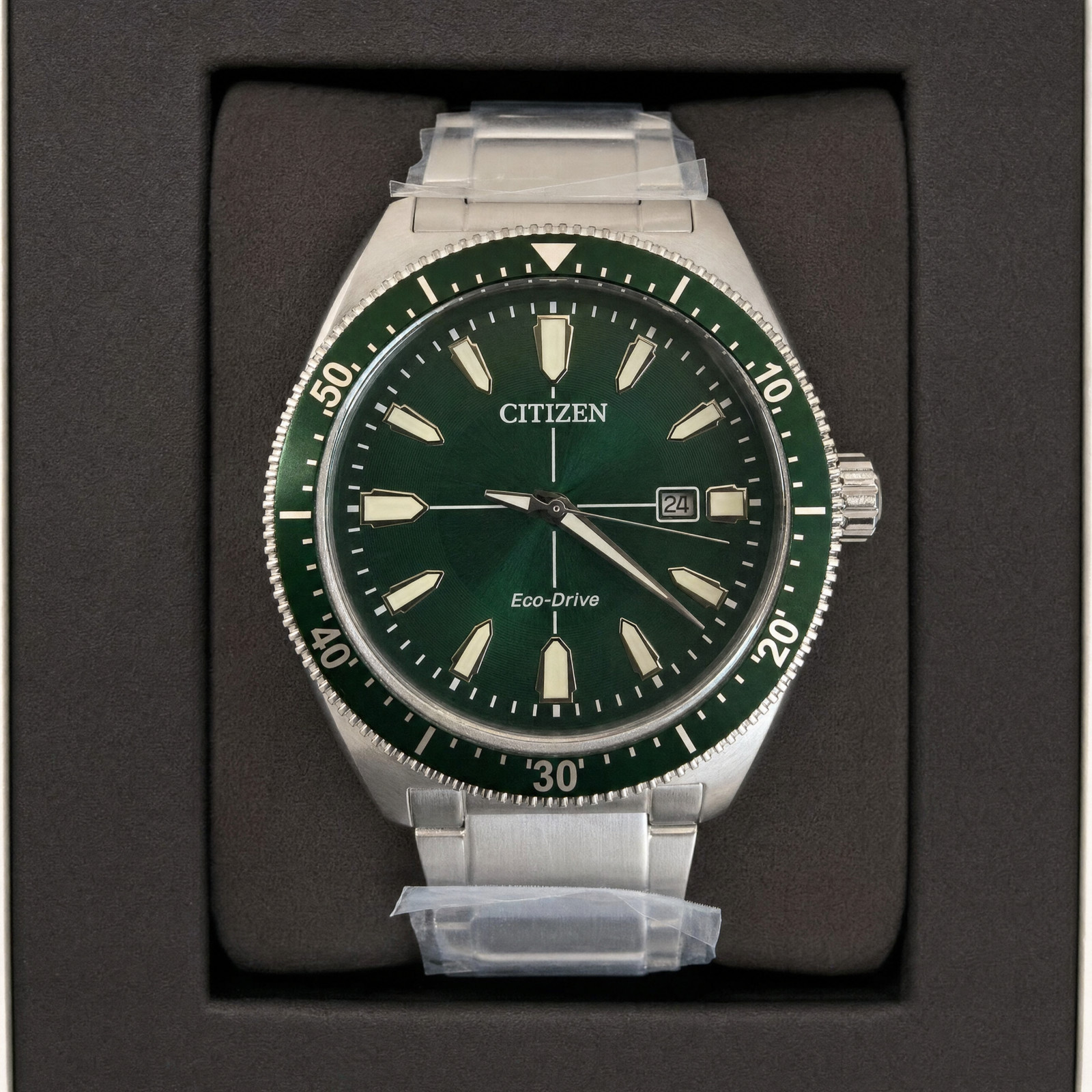 Citizen AW1598-70X Brycen Eco-drive Men\'s Watch - Silver/Green