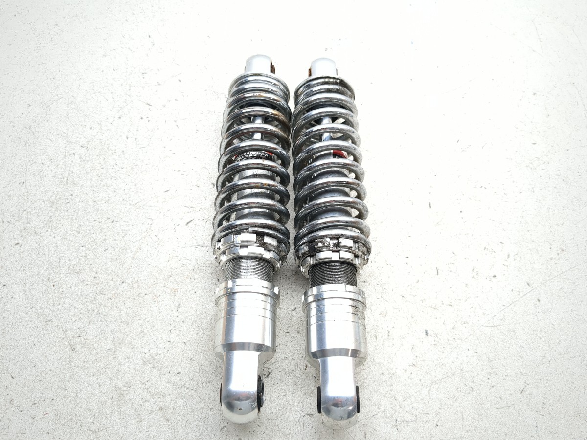 04-09 Triumph Rocket 3 III Aftermarket Rear Suspension Shocks Chrome