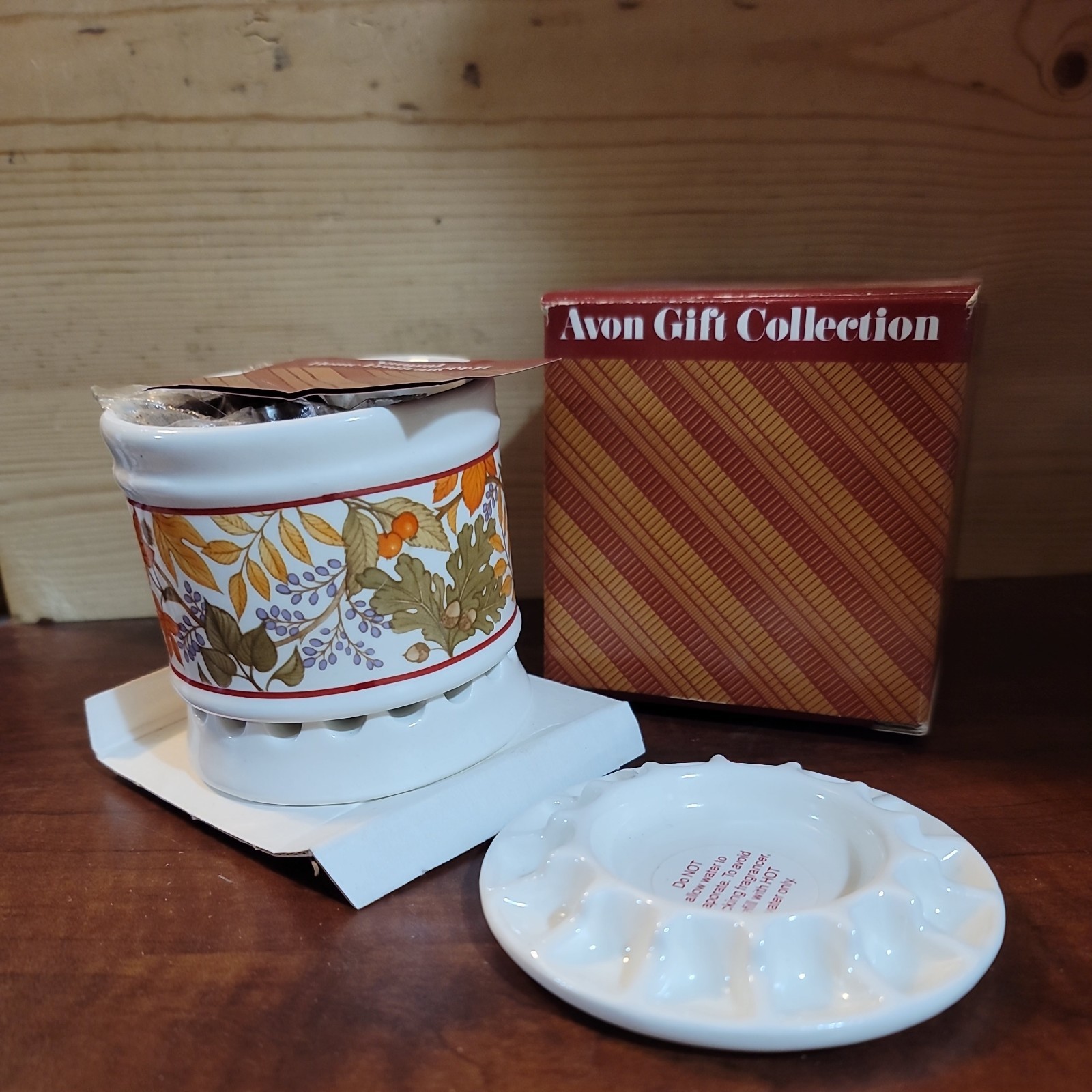 Vintage Avon New Fall Natural Home Potpourri Warmer And Candle Vintage Avon New Fall Natural Home Potpourri Warmer And Candle