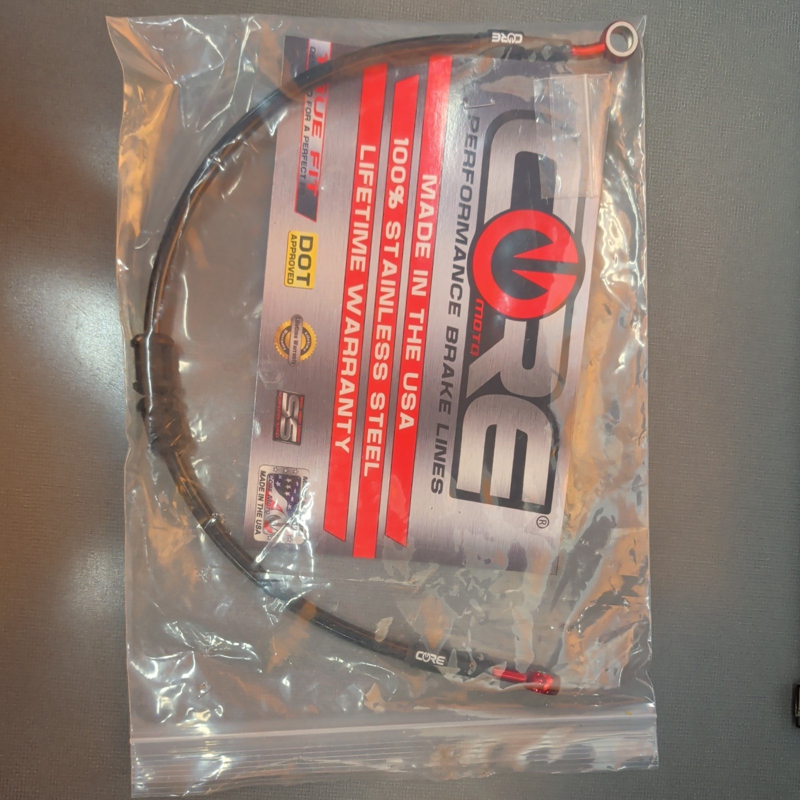 KAWASAKI ZX9R 2002-2003 CORE MOTO CUSTOM REAR BRAKE LINE KIT CR2114BLK KAWASAKI ZX9R 2002-2003 CORE MOTO CUSTOM REAR BRAKE LINE KIT CR2114BLK