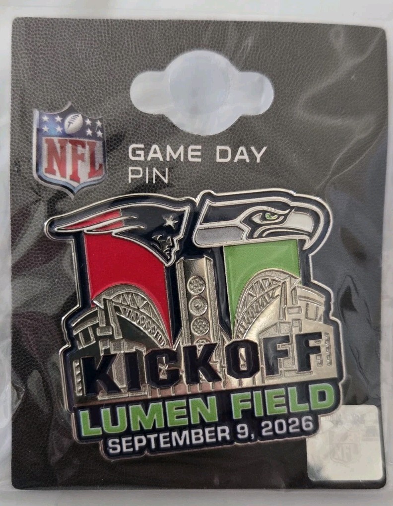 New England Patriots VS Seattle Seahawks GAME DAY PIN 9/9/26 NFL KICKOFF New England Patriots VS Seattle Seahawks GAME DAY PIN 9/9/26 NFL KICKOFF