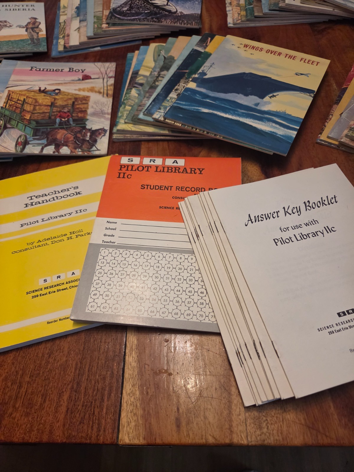 Pristine Vintage SRA Reading Lab Pilot Library llc Complete 72 Books Kit 1962