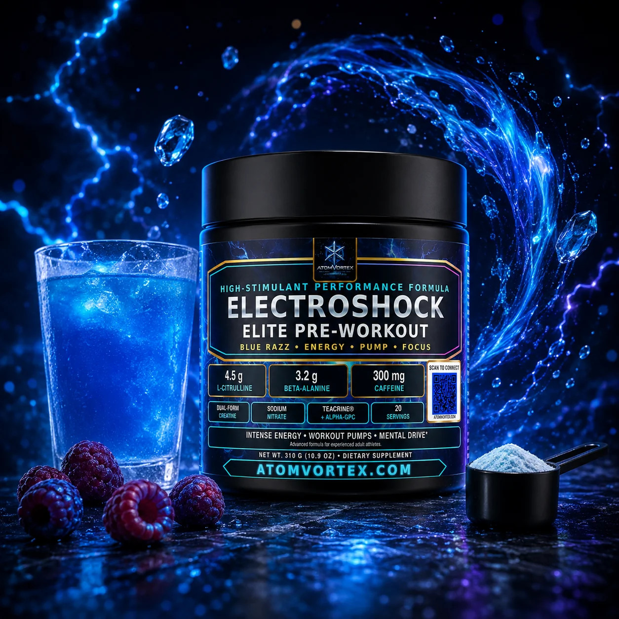 ATOM VORTEX ELECTROSHOCK ELITE PRE-WORKOUT