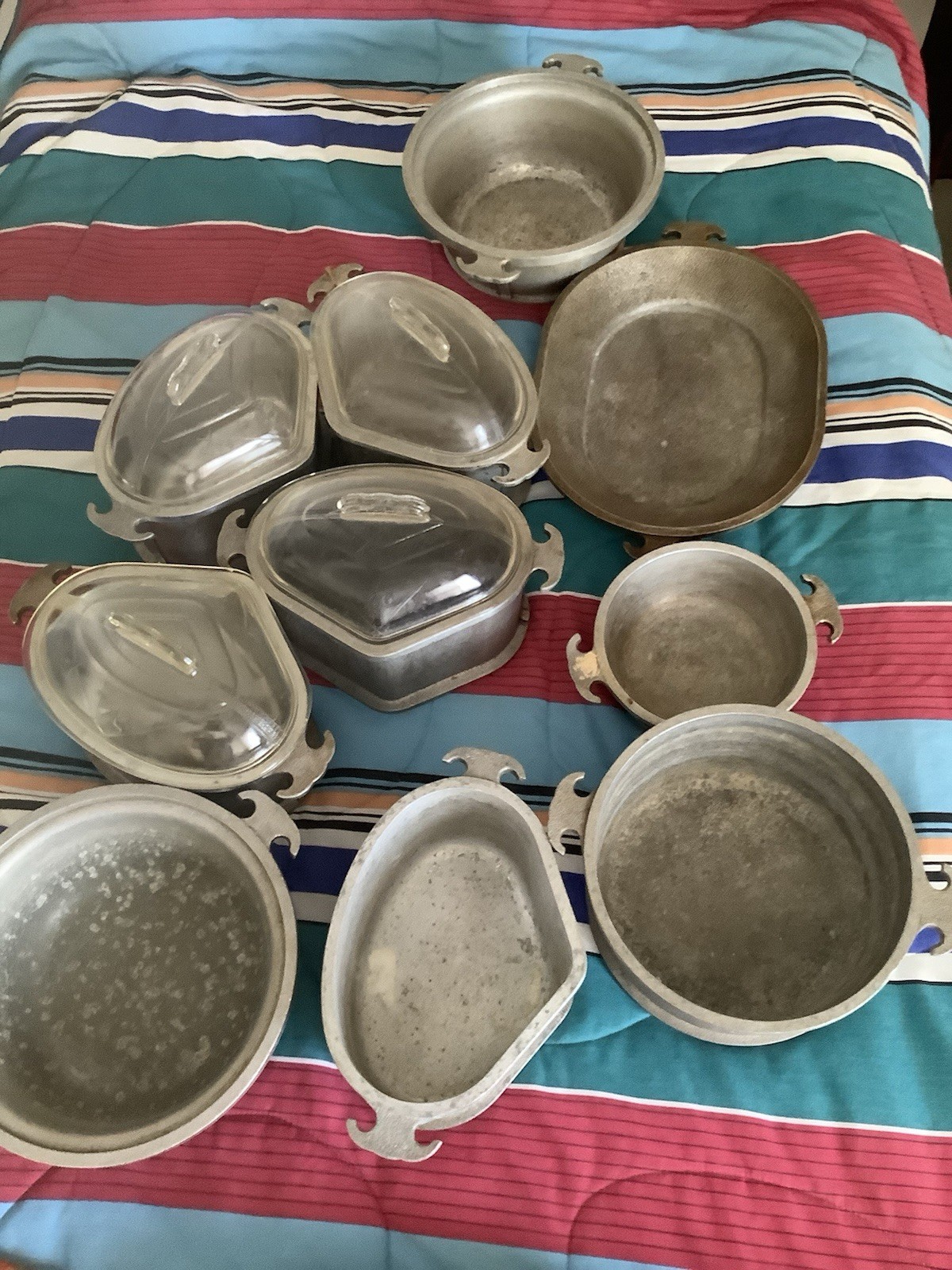 Vintage Guardian Service Ware Aluminum (10) Pieces Vintage Guardian Service Ware Aluminum (10) Pieces