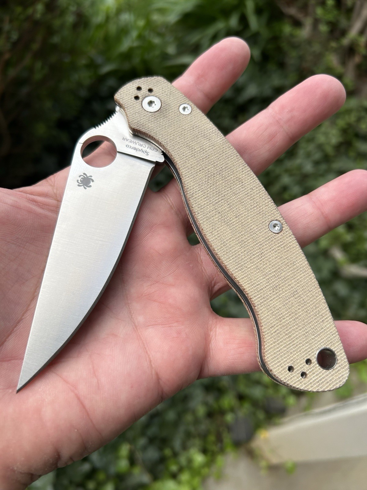 Spyderco CRUCARTA Military 2 Micarta Cruwear Blade Knife Brand New In Box Spyderco CRUCARTA Military 2 Micarta Cruwear Blade Knife Brand New In Box