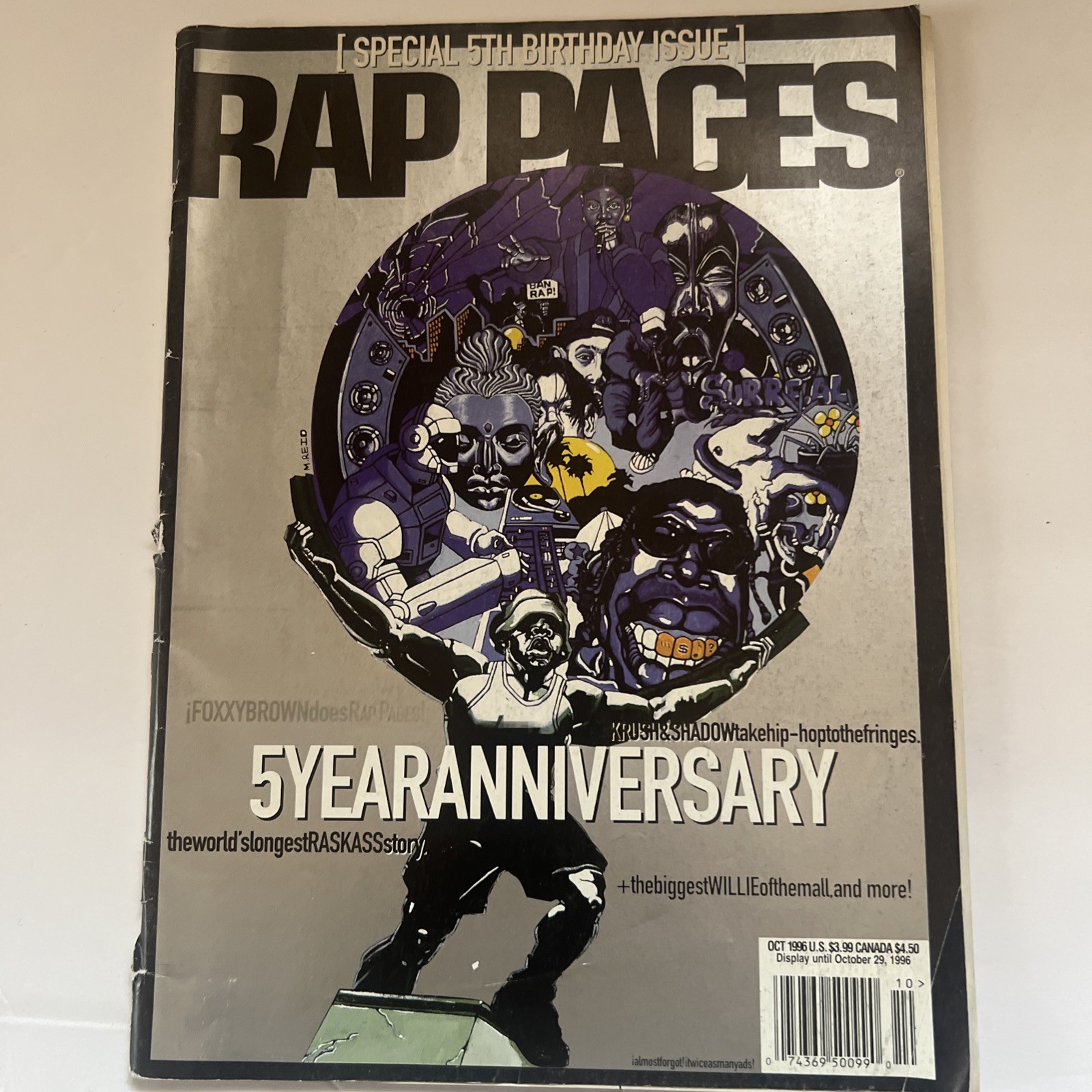 Rap Pages Magazine Oct 1996 5th Anniversary Hip Hop Vintage RARE Ras Kass Kurupt Rap Pages Magazine Oct 1996 5th Anniversary Hip Hop Vintage RARE Ras Kass Kurupt