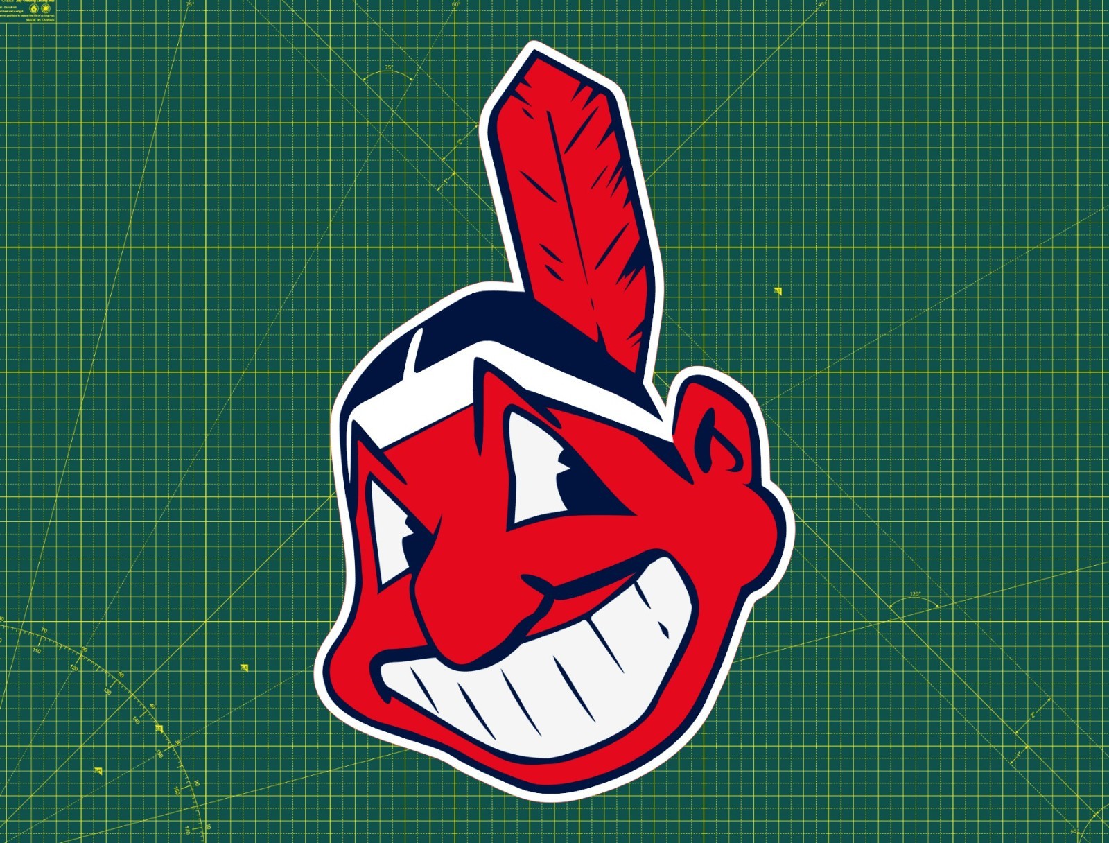 Cleveland Indians Throwback Water Proof UV Safe Glossy Vinyl Decal / Sticker Cleveland Indians Throwback Water Proof UV Safe Glossy Vinyl Decal / Sticker
