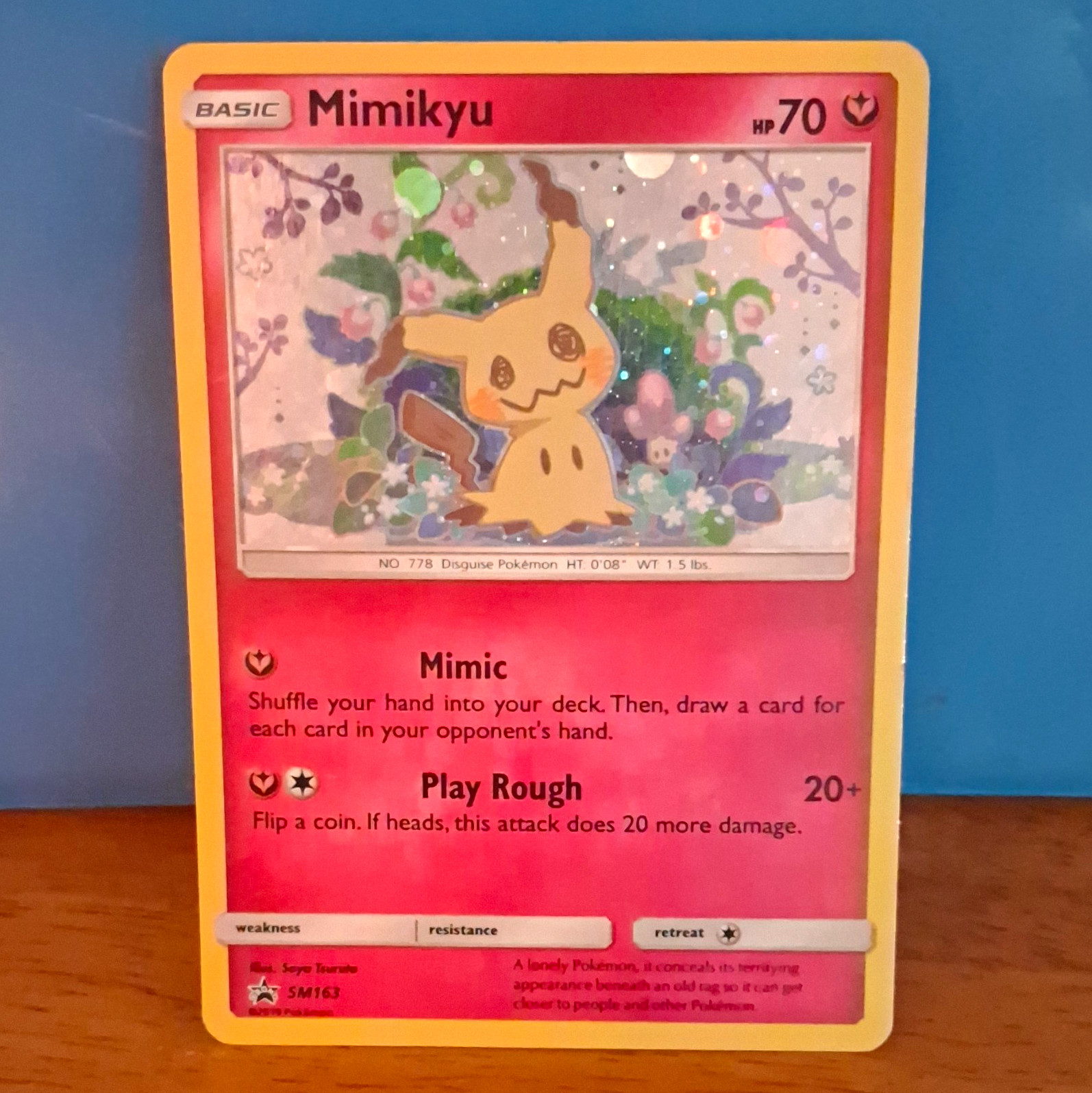Pokemon TCG Mimikyu Pokemon Holo Promo SM163 Sun & Moon SM EN 70HP 2017