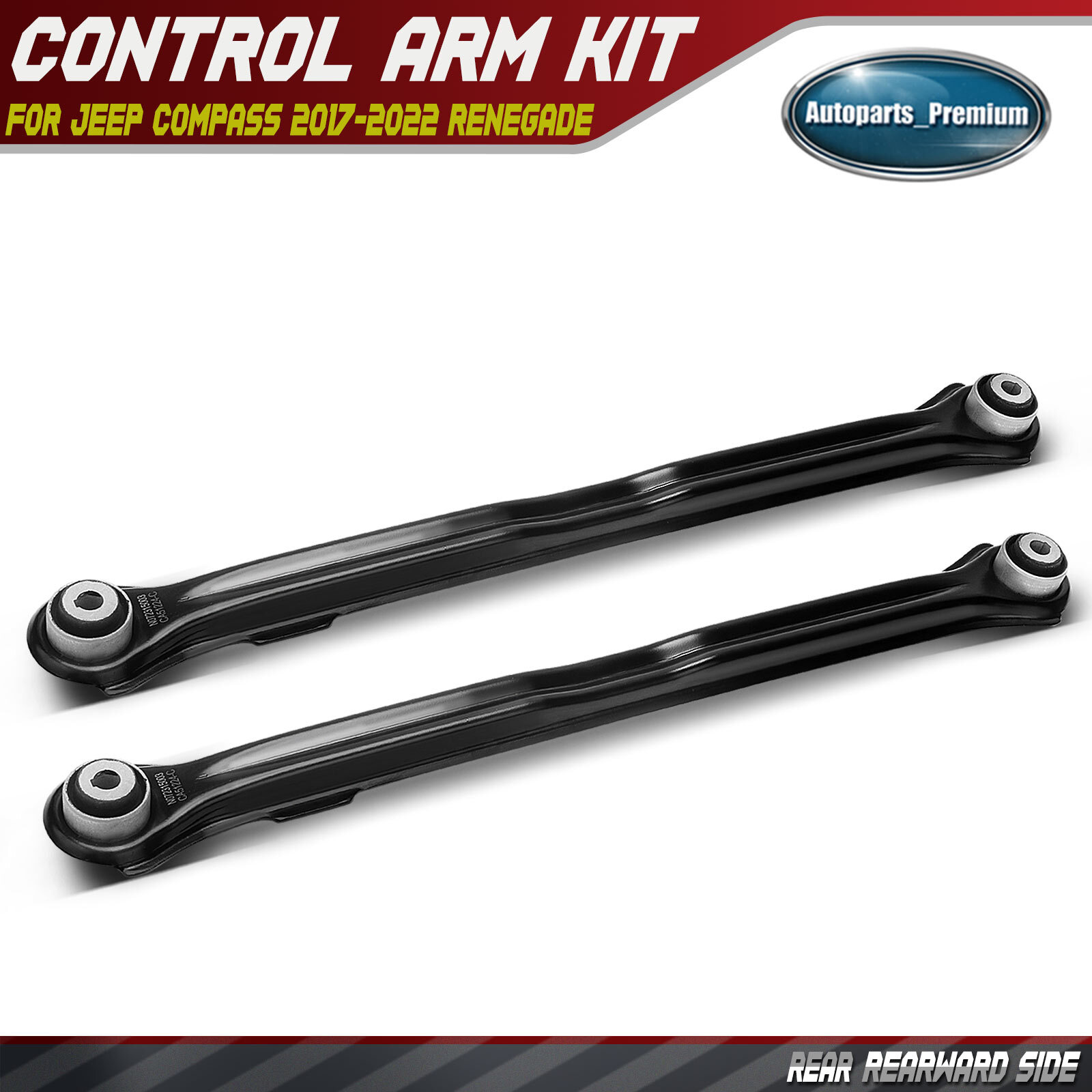 2x Rear Rearward Control Arm for Jeep Compass MP 2017-2022 Renegade BU 15-21 FWD