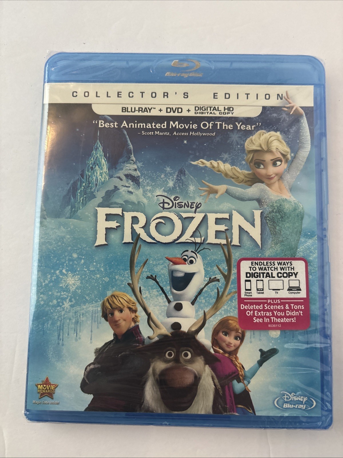 Disney Frozen Blu-ray DVD Collector’s Edition 2014 NEW Sealed Slipcover
