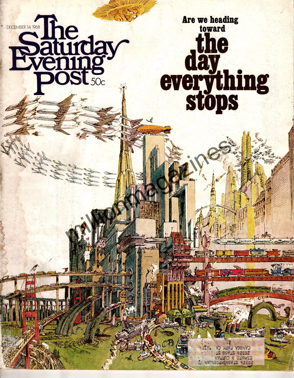 1968 Saturday Evening Post December 14 - The day everything stops; Negroes 1968 Saturday Evening Post December 14 - The day everything stops; Negroes