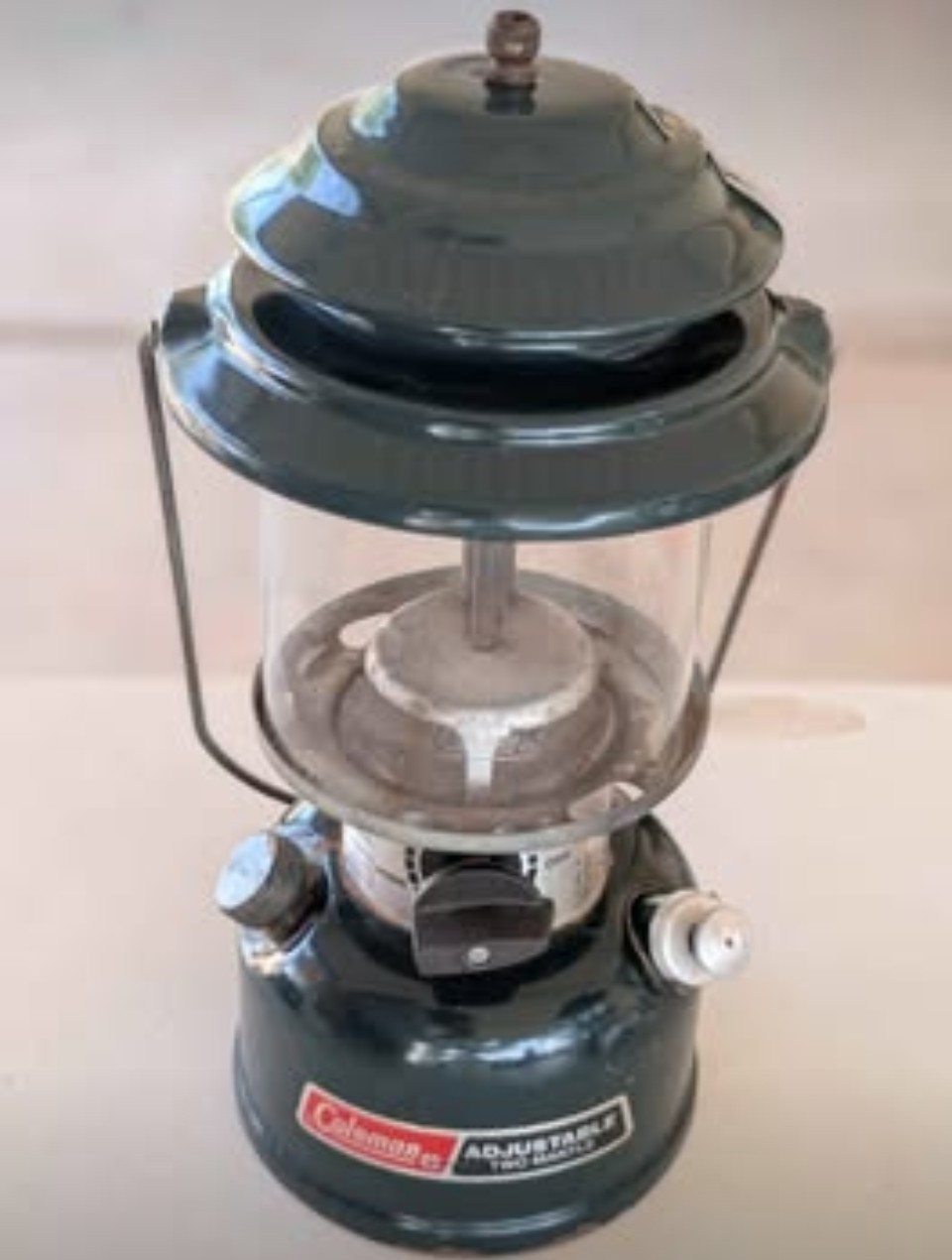 Coleman Vintage Kerosene Lantern Double Mantle Green 12\ Coleman Vintage Kerosene Lantern Double Mantle Green 12\