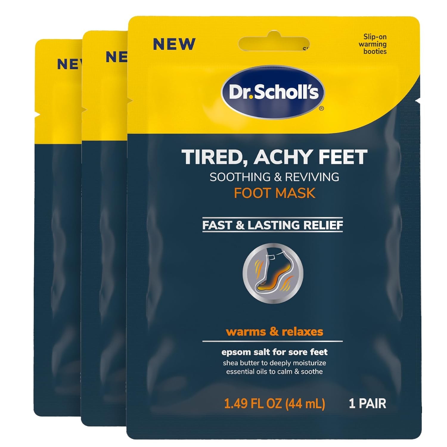 Dr. Scholl's® Tired, Achy Feet Soothing & Reviving Foot Mask, 3 Pair, Warming