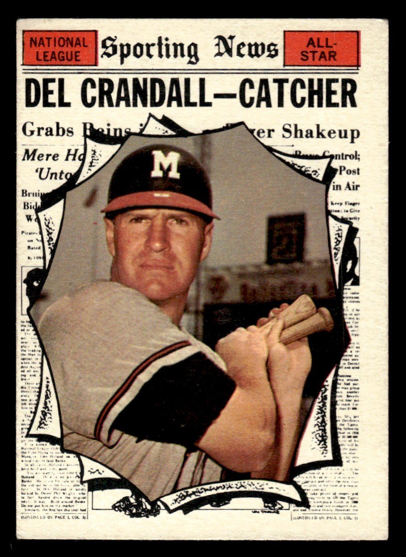 1961 Topps #583 Del Crandall