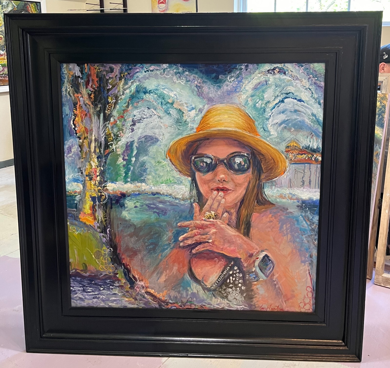 The Bees Knees,  Original Oil Painting, One-of-One, Figurative Arts