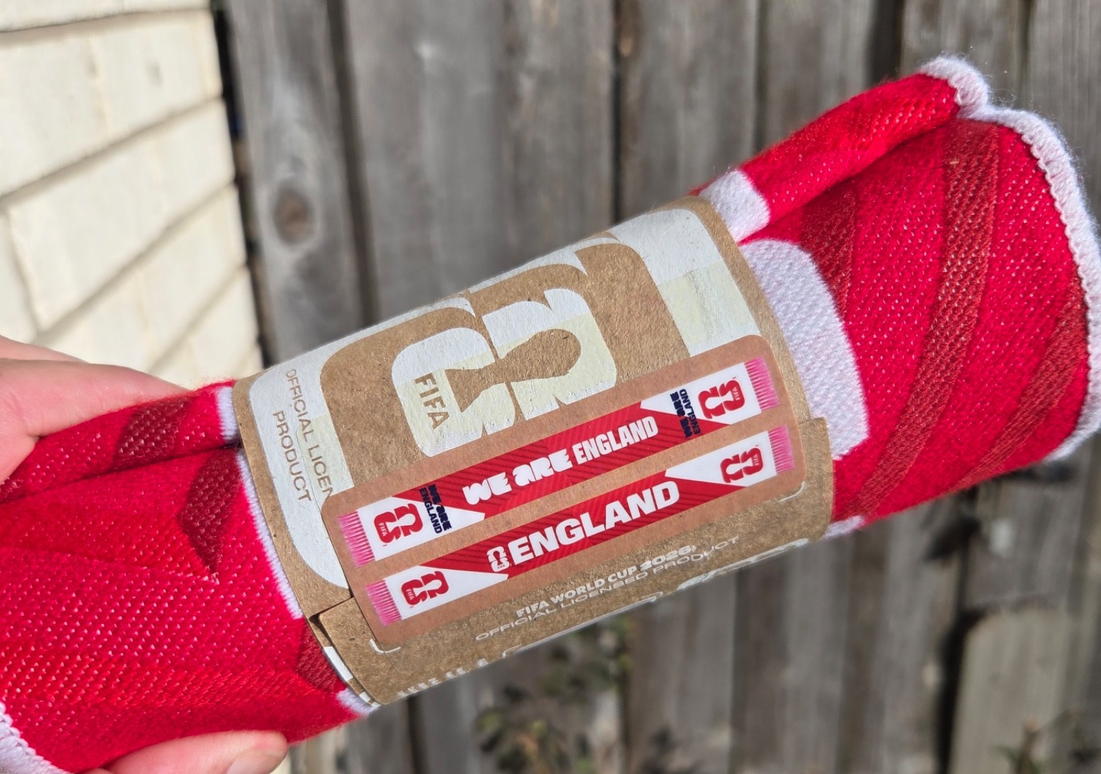 FIFA World Cup 2026 Official England Match Day Supporter Scarf. Sold at Stadium. FIFA World Cup 2026 Official England Match Day Supporter Scarf. Sold at Stadium.