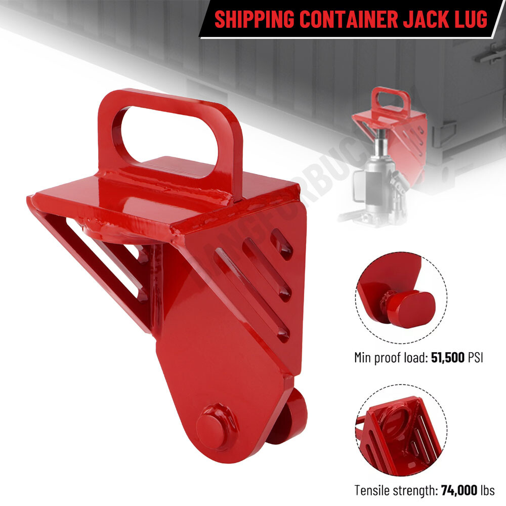 Shipping Container Jack Lug W/ U-Shaped Handle Jack Leveling Attachment 74000LBS
