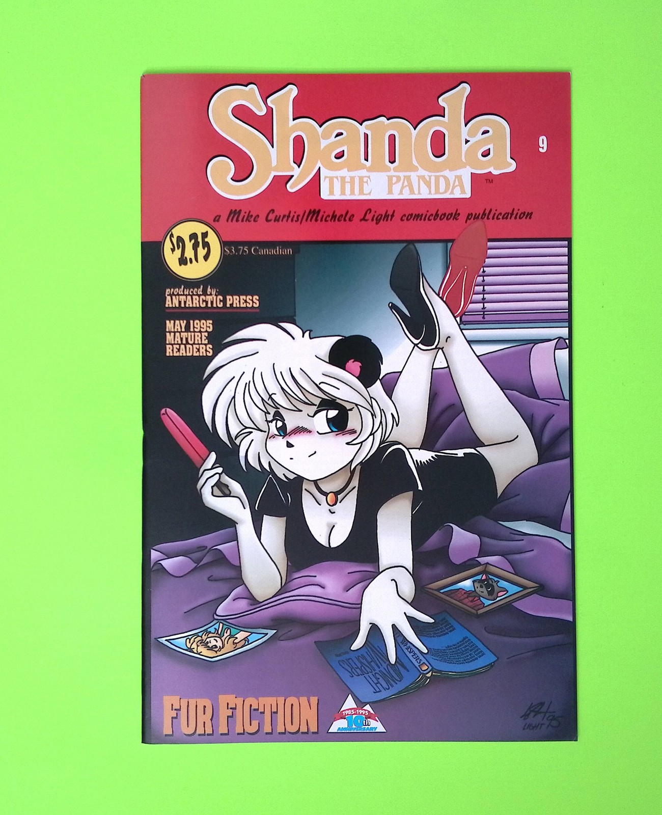 Shanda the Panda #9 1995 Antarctic Press High Grade Comic Book Q133-223