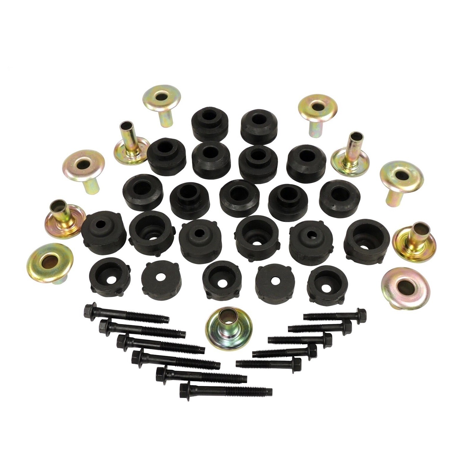 Crown Automotive Front & Rear Body Mount Master Kit for 97-06 Jeep TJ 55176180MK