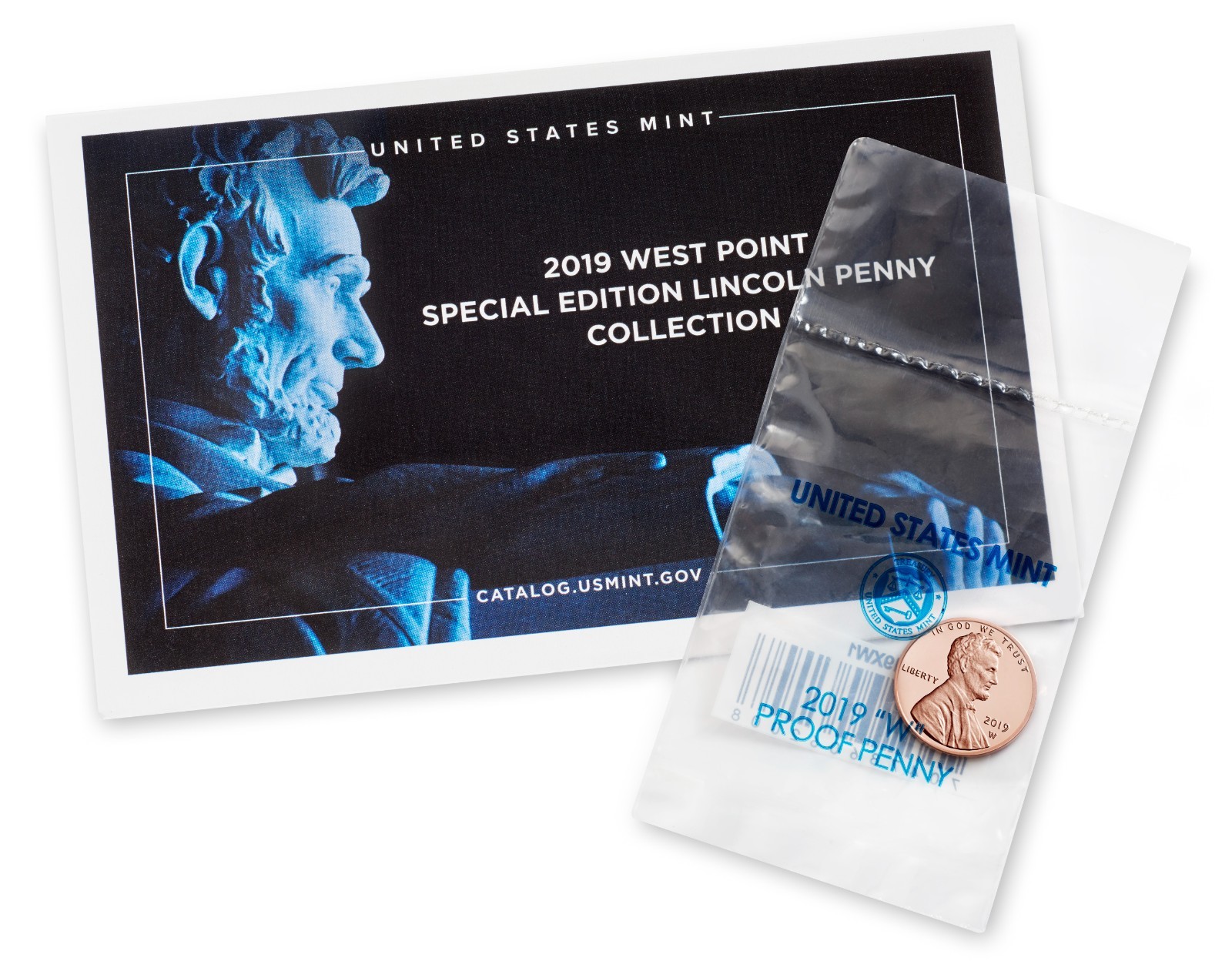 2019 W United States Mint West Point Lincoln Penny ~ Proof  ~ w/ Envelope & COA
