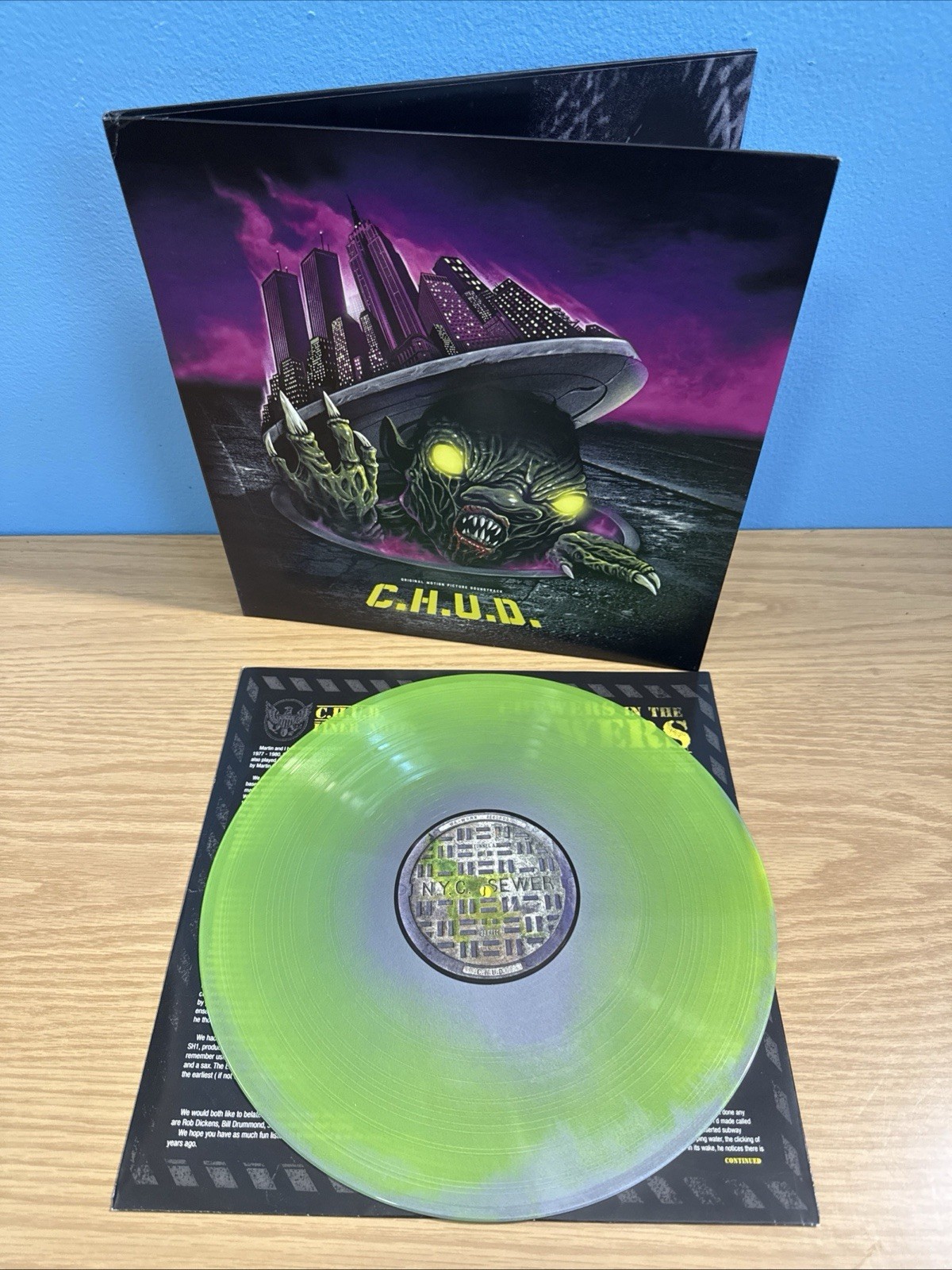 C.H.U.D. Vinyl LP Waxwork Soundtrack Green Vinyl Limited Edition Gatefold Rare