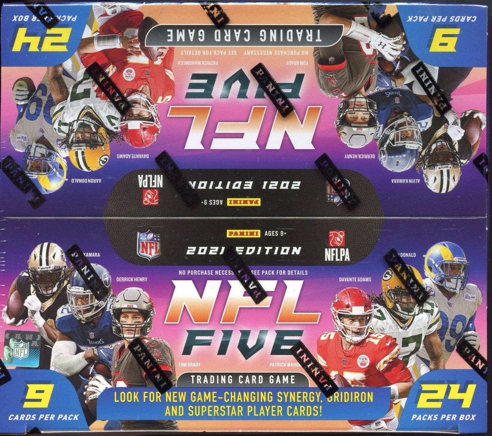 2021 Panini NFL Five Football Trading Card Game TCG Sealed Booster Box 24 Packs